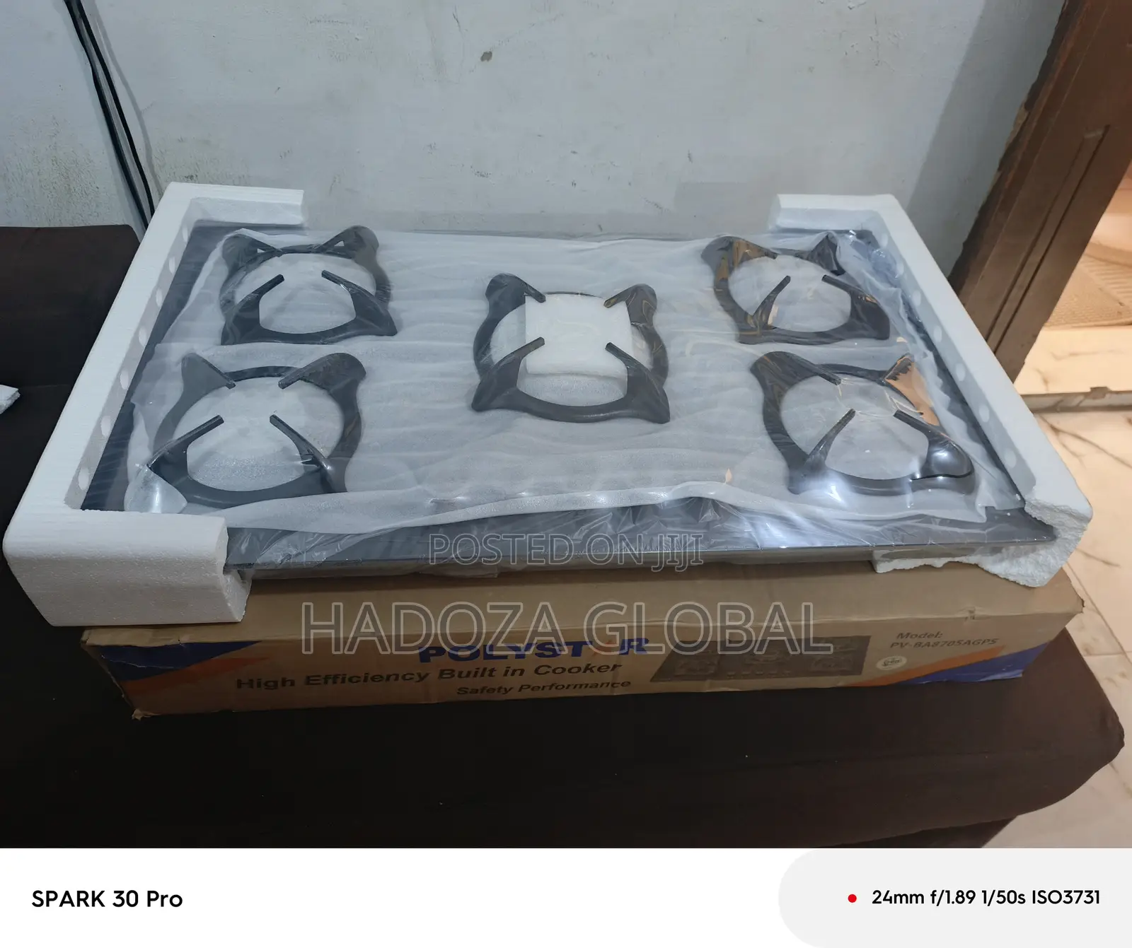 High-performance Gas Hob With 5 Powerful Burners