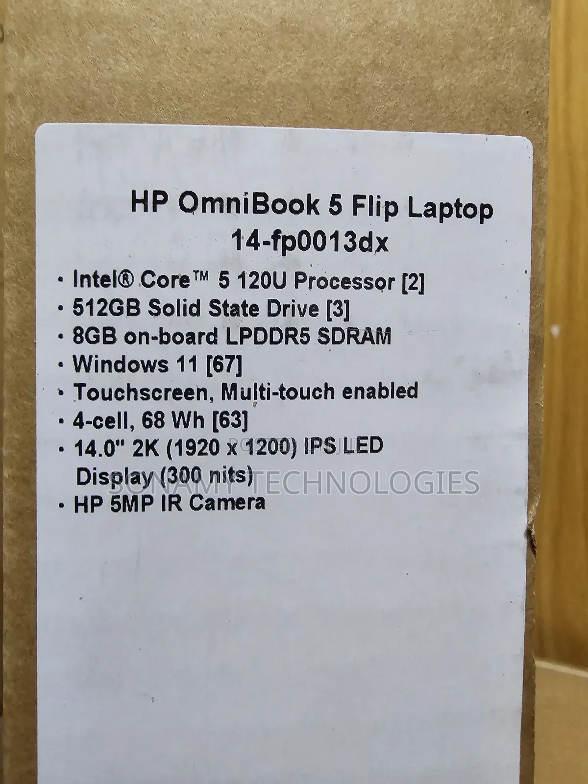 New Laptop HP OmniBook 5 14" 8GB Intel Core I5 SSD 512GB
