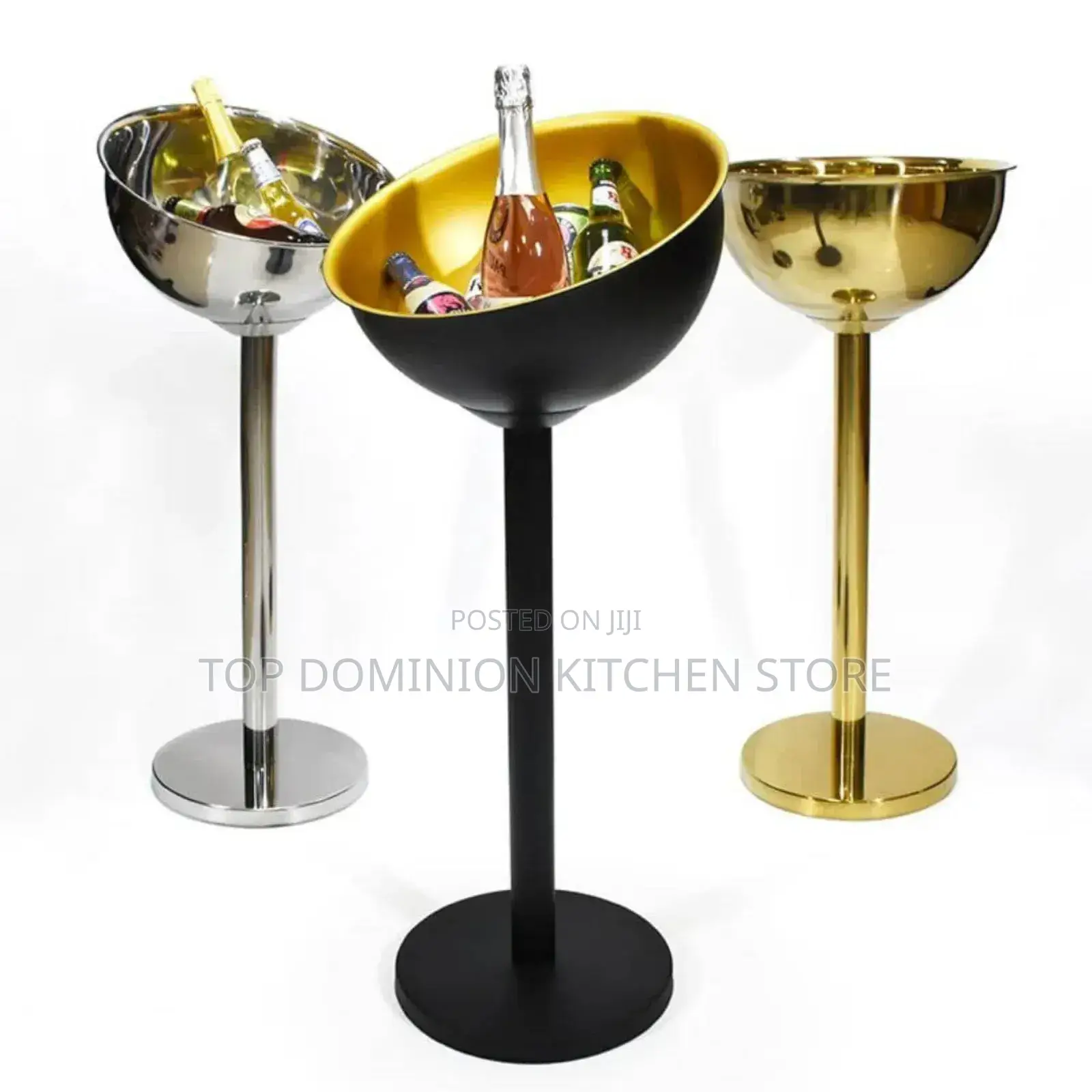 12l Quality Stainless Steel Floor Standing Luxury Wine Champagne Bowl