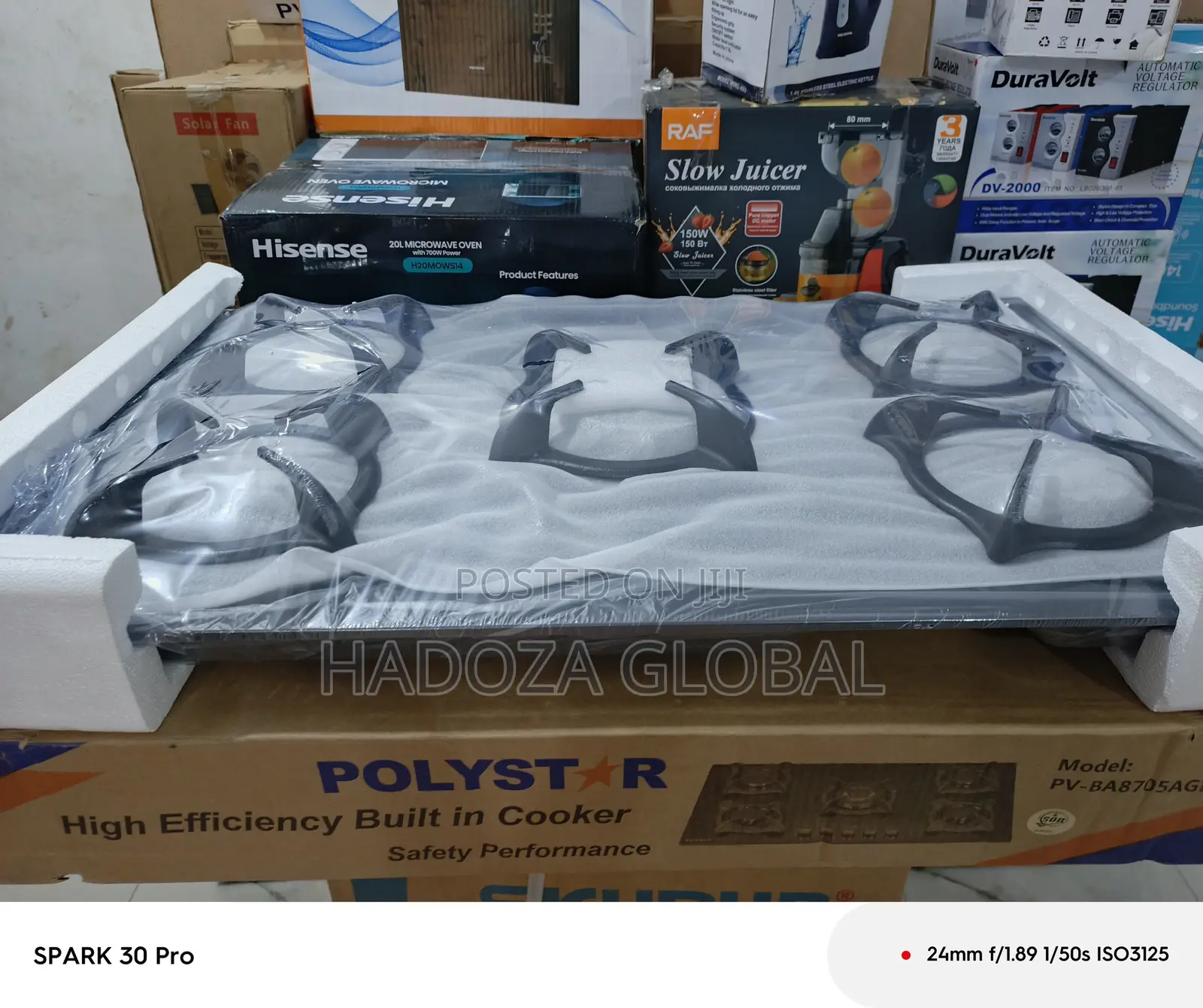 Polystar Gas Cooker – 5-burner Cooktop For All Meal Sizes