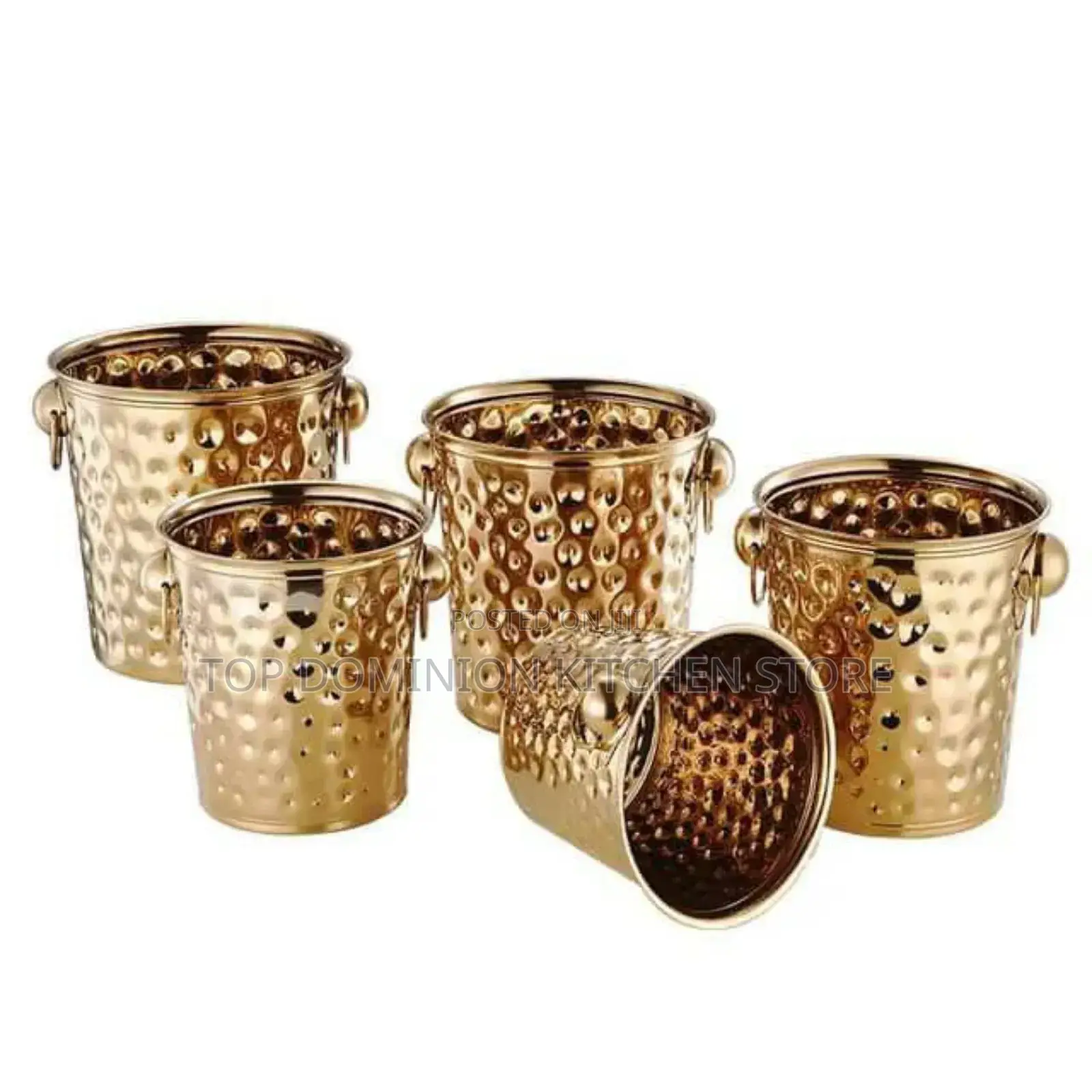 5liter Gold Hammered Wine Champagne Bucket