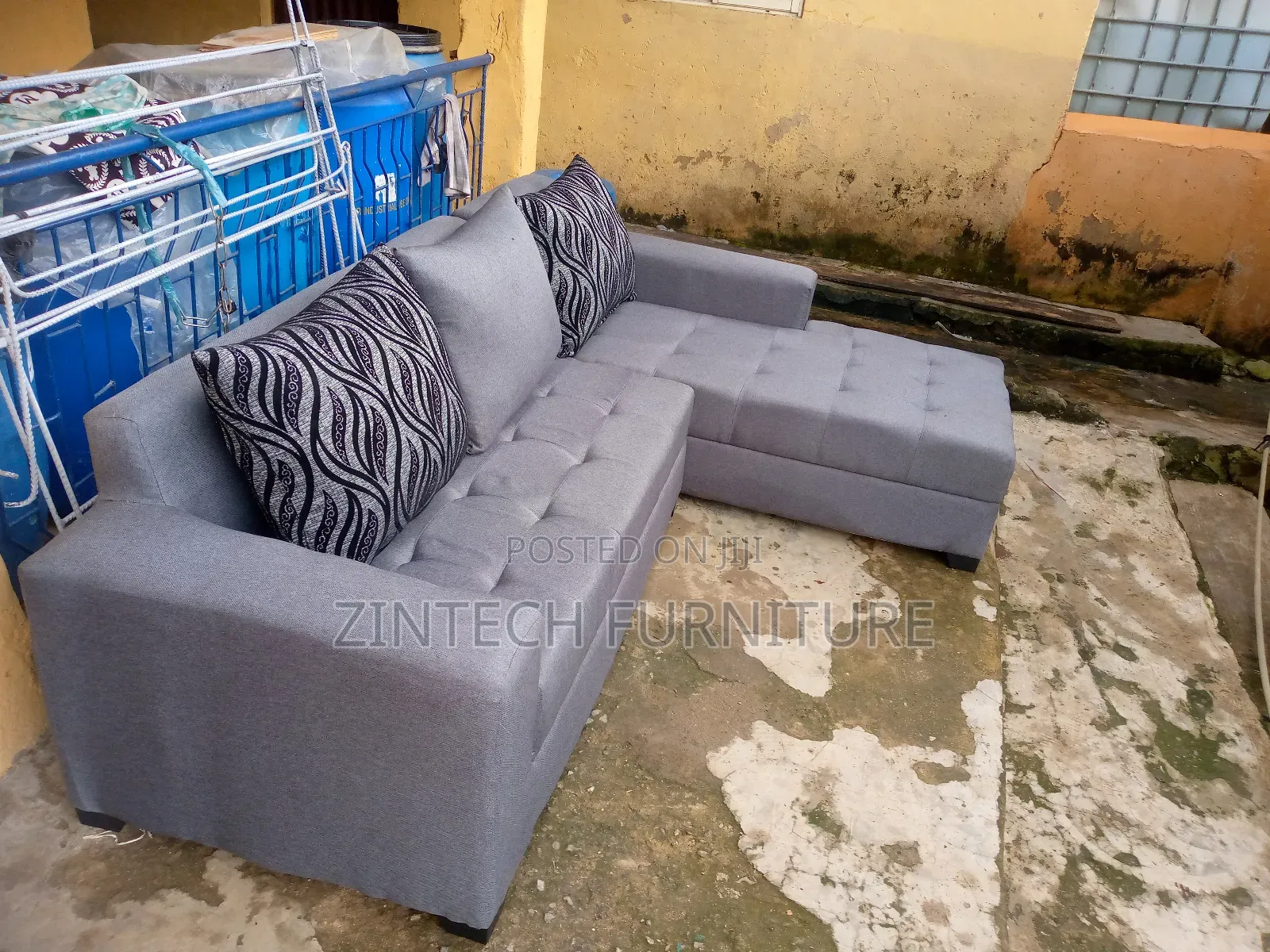 Gray 6 Seater L Shape Couch