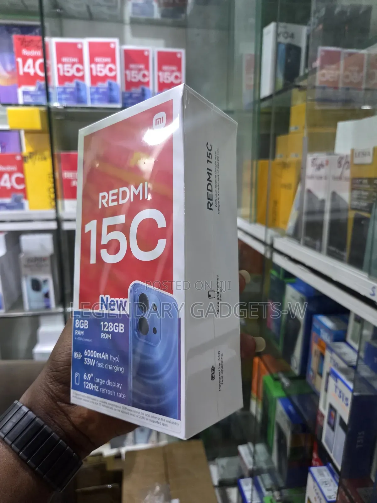 New Xiaomi Redmi 15C 4G 128 GB Black