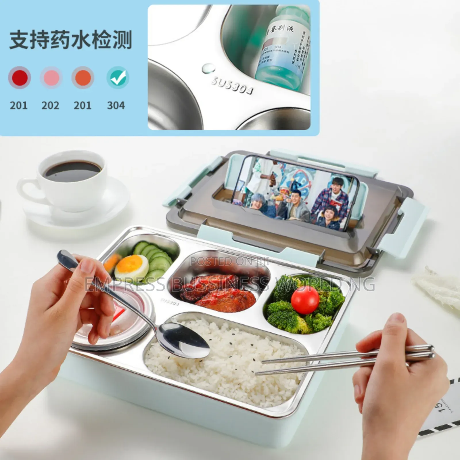 5 Compartment Lunch Box With Spoon Bowl
(2600ml Lunch Box)