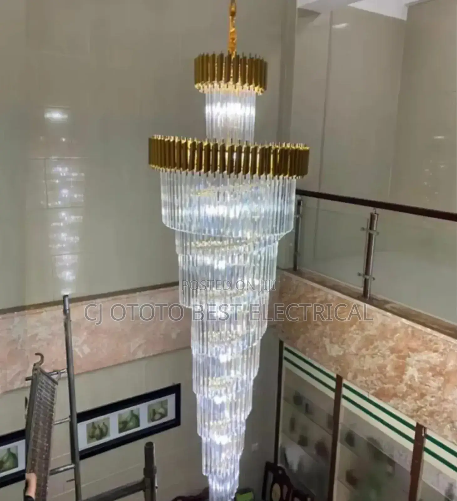 Crystal Luxury Chandelier Staircase Light