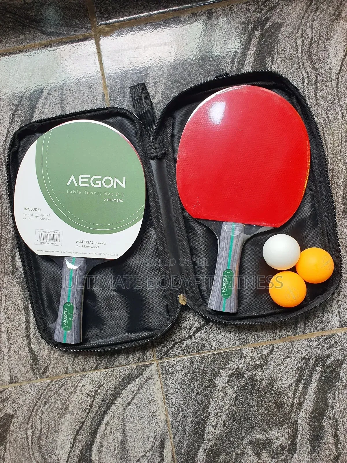Brand New Aegon Table Tennis Bat With Eggs