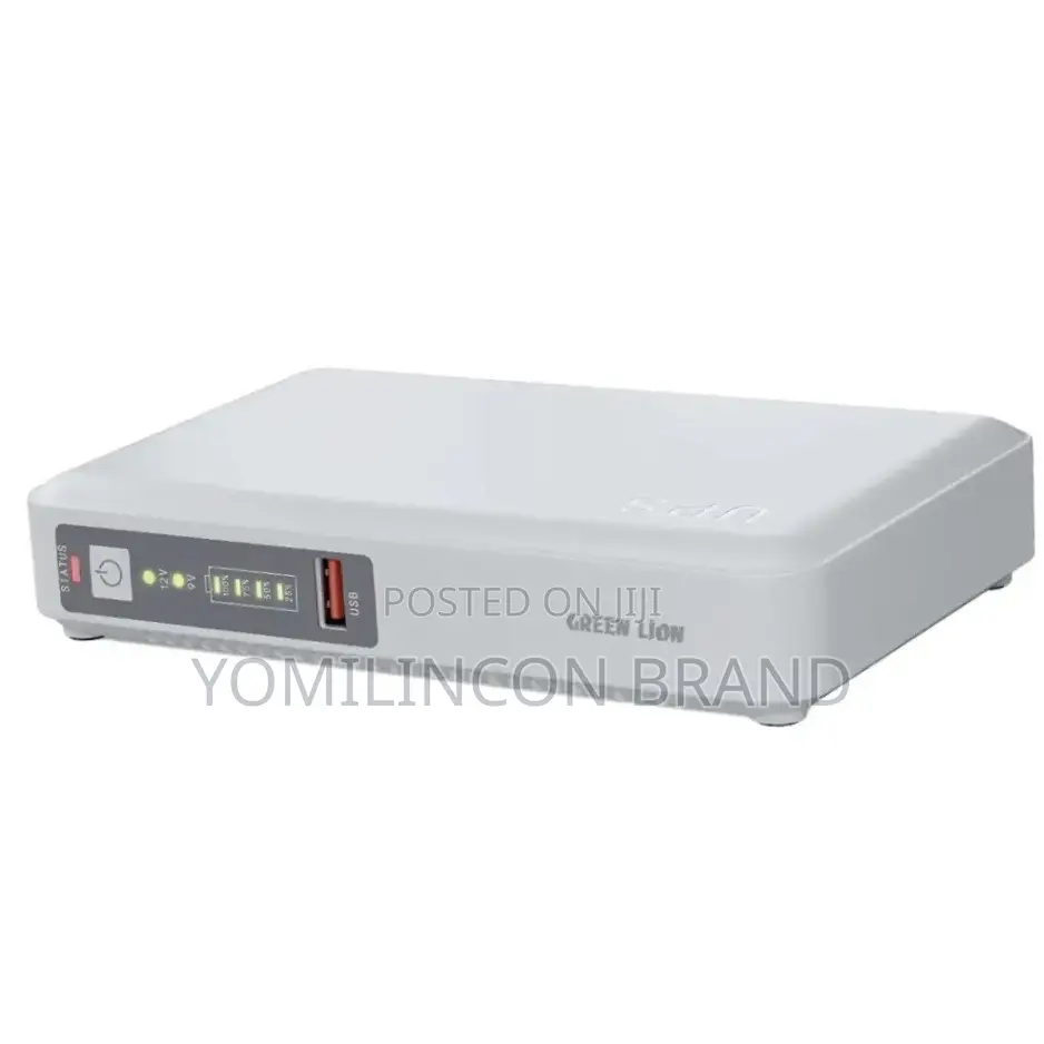 Green Lion Mini Dc Ups Multifunction Network - White