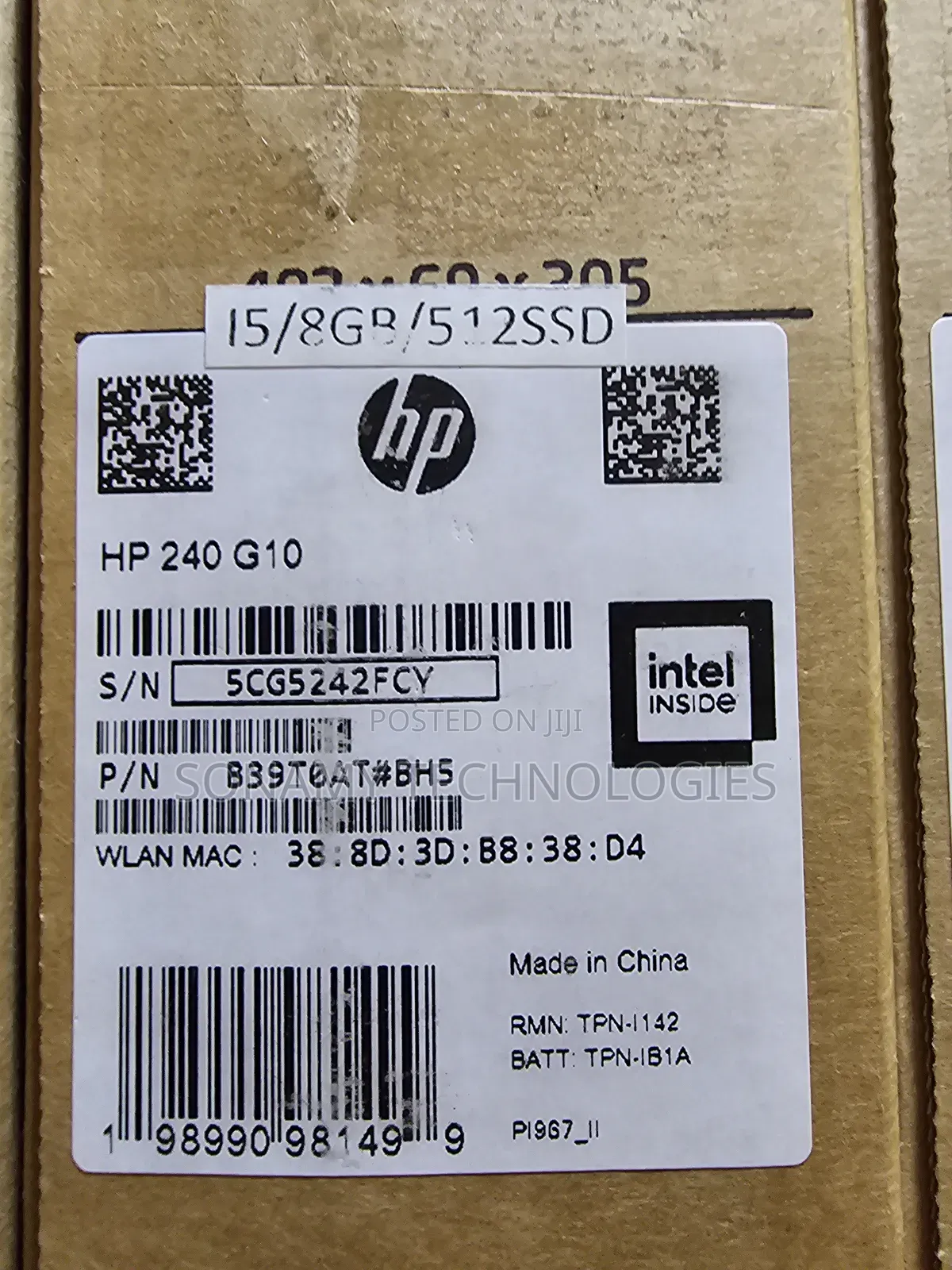 New Laptop HP 14-Dq1088wm 8GB Intel Core I5 SSD 512GB