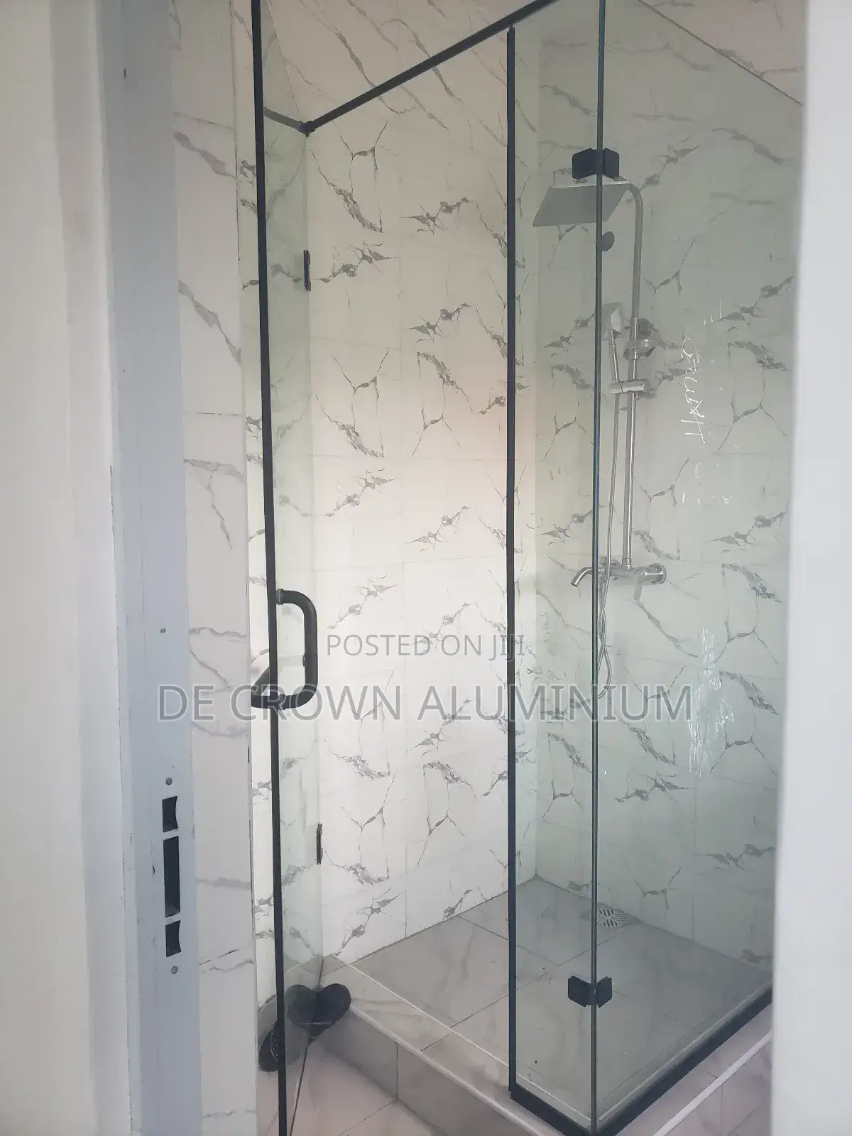 Portable Shower Cubicle (10mm Clear Glass) – Easy Install In Lagos