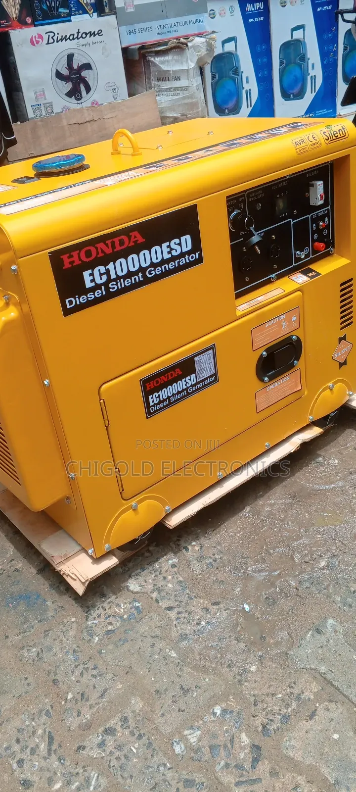 Complete Copper Coil Honda Diesel Soundproof Generator