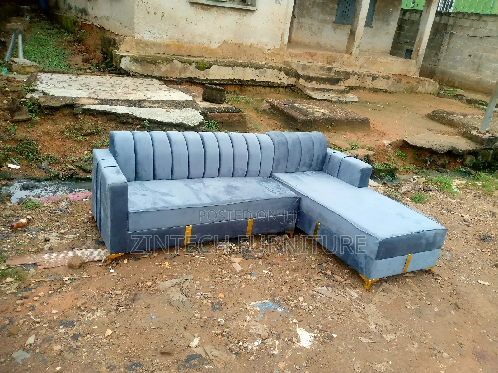 L Shape Sofas (Gray)