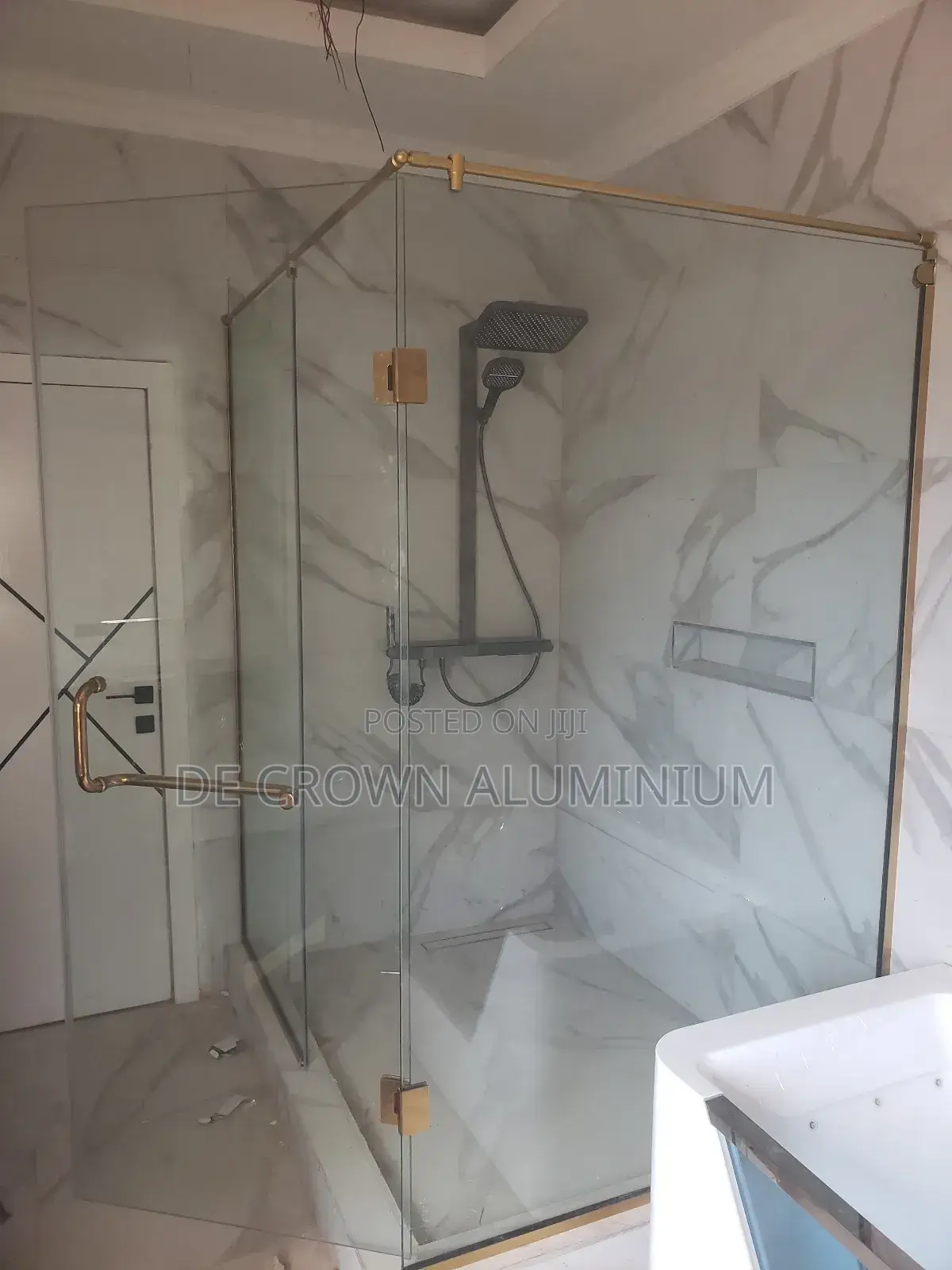 Glass Cubicle With Gold
