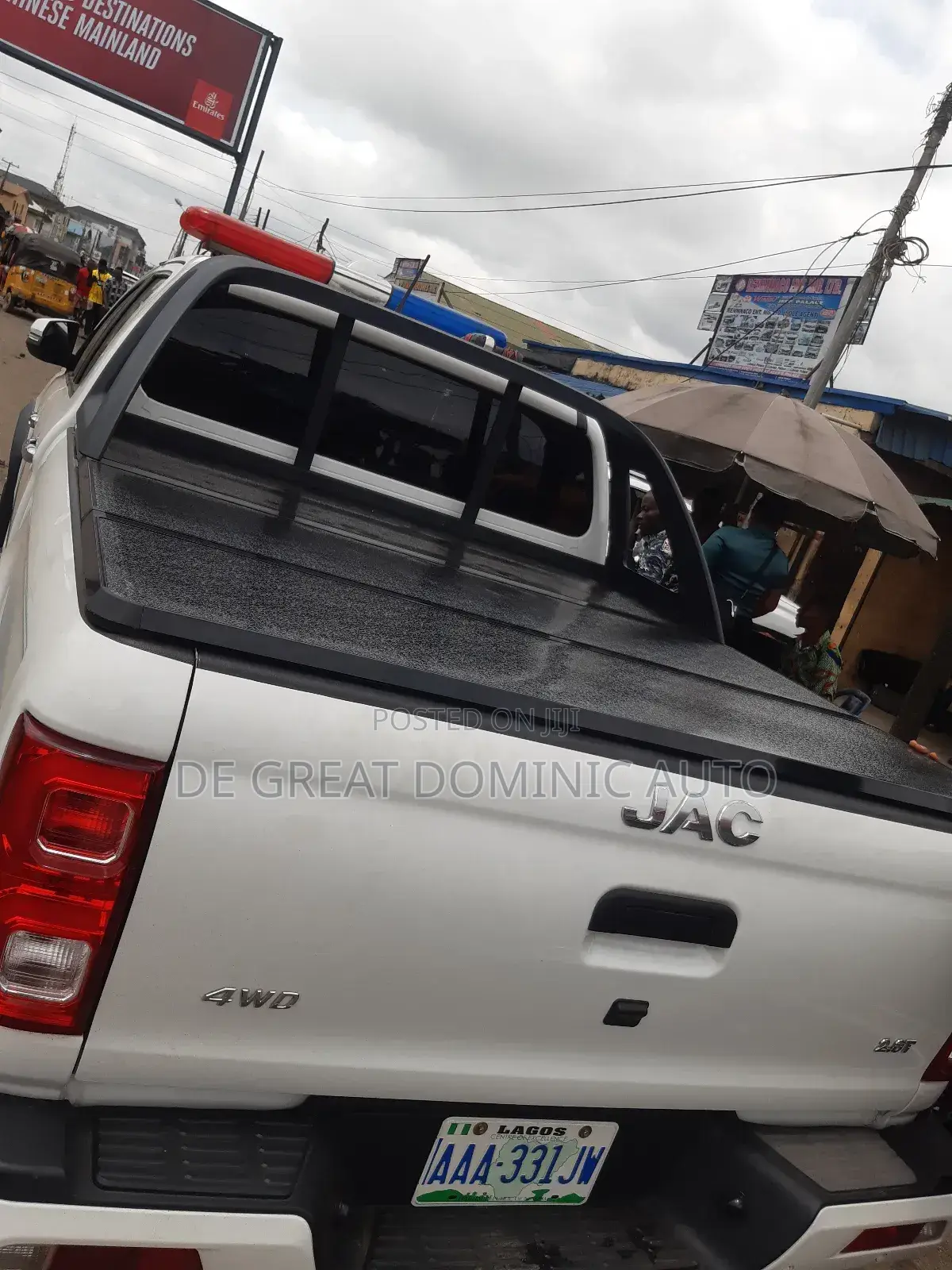 Filber Folding Boot Cover for Jac Pickup New Model