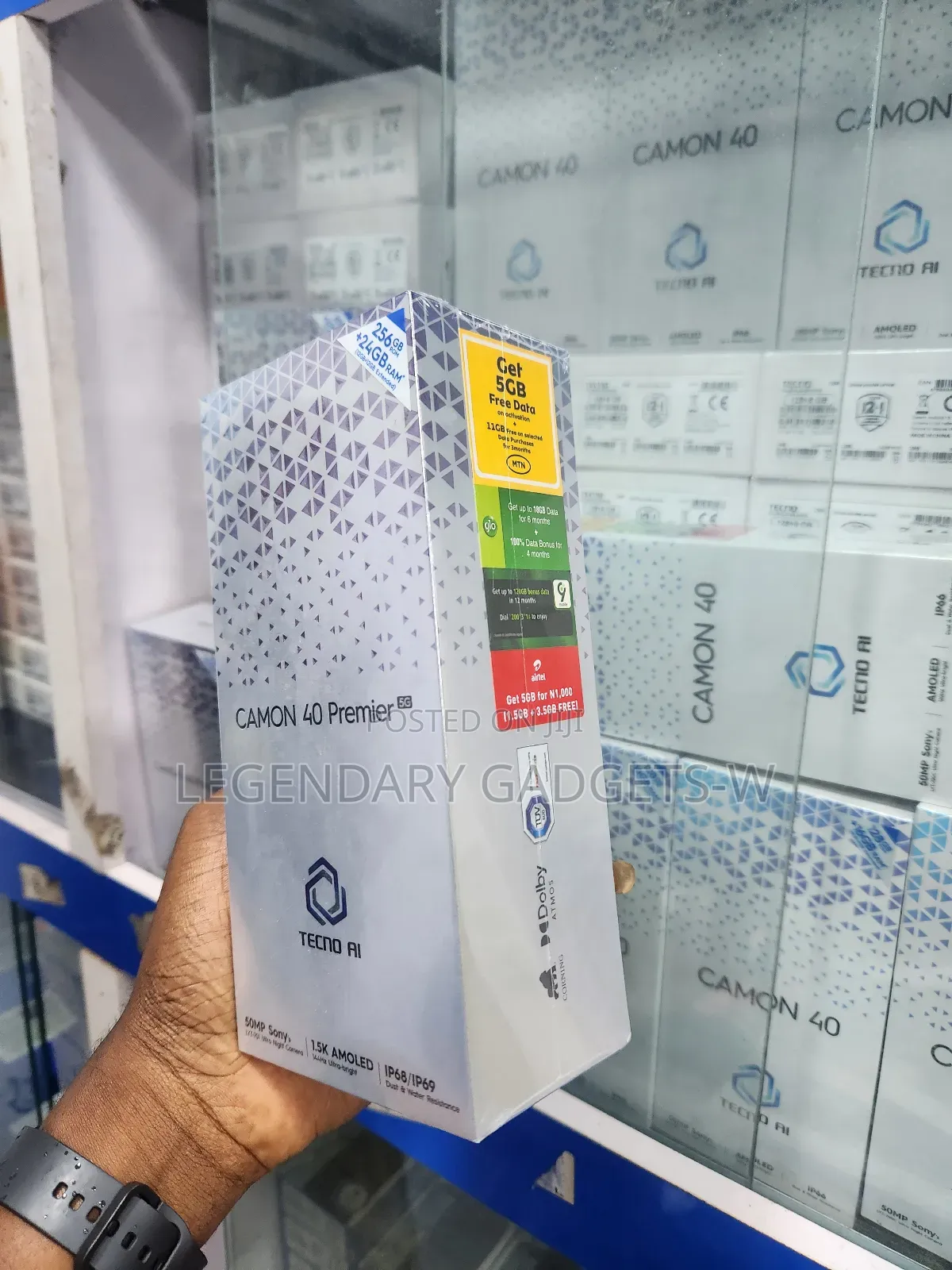 New Tecno Camon 40 Premier 256 GB Gray