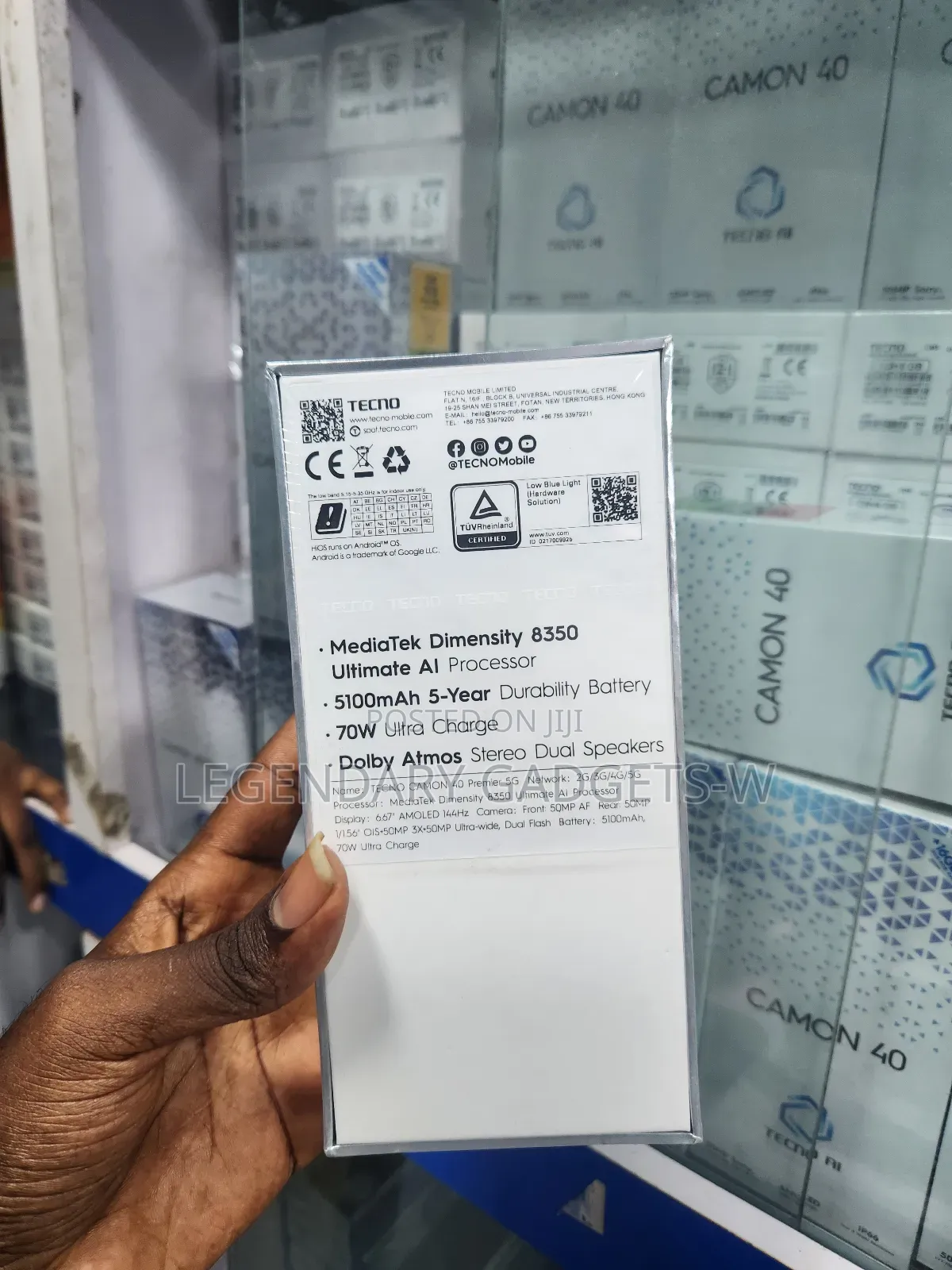 New Tecno Camon 40 Premier 256 GB Gray
