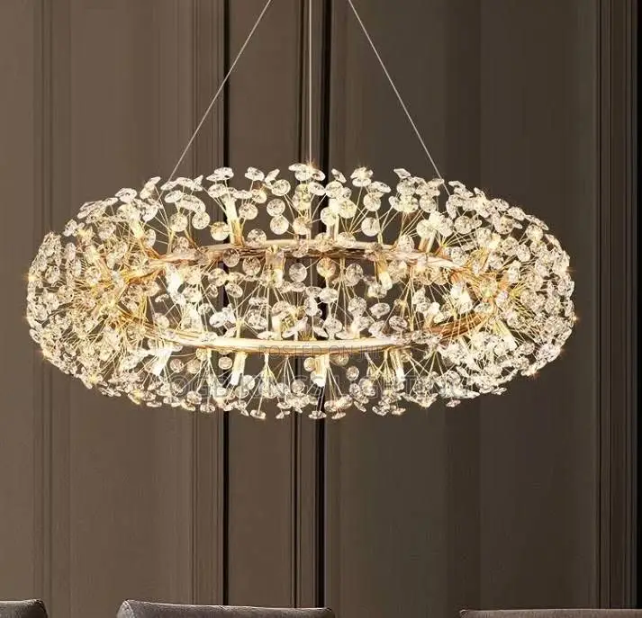 Nordic Crystal Led Ceiling Pendant Lamp Modern Clear Crystal G9 Led