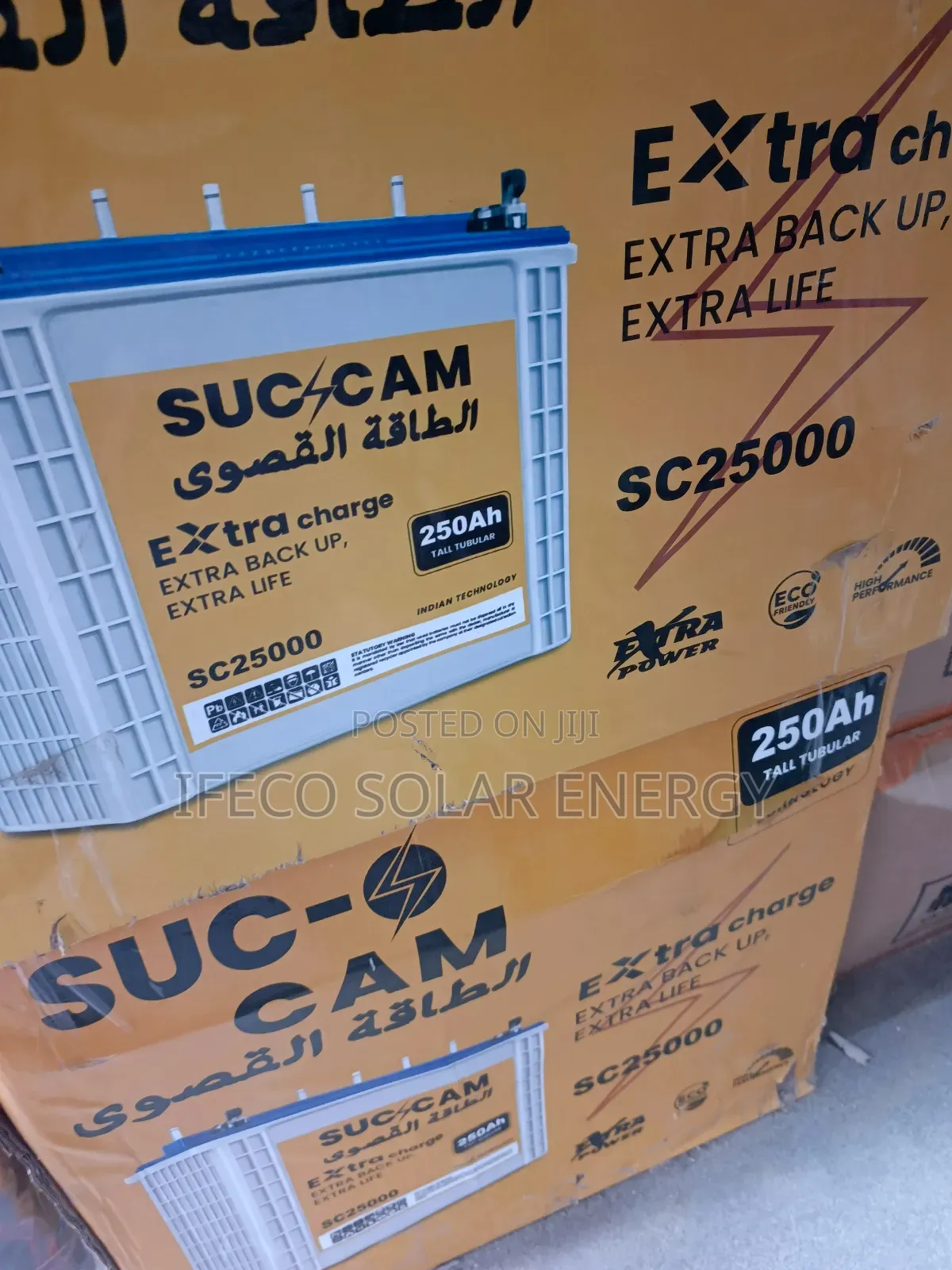 Suc Cam Tubular Battery 250ah