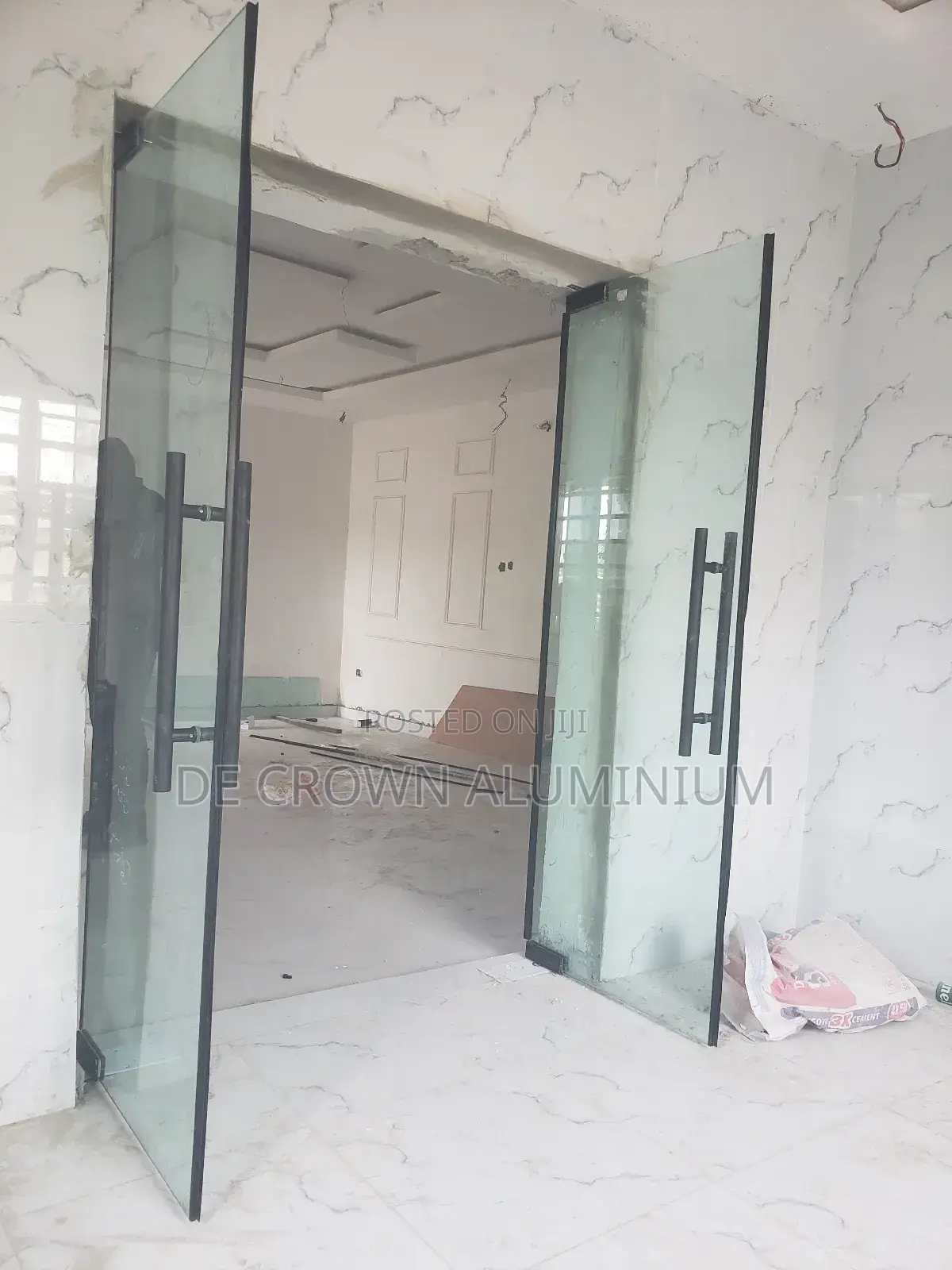 Glass Frameles Entrance Door