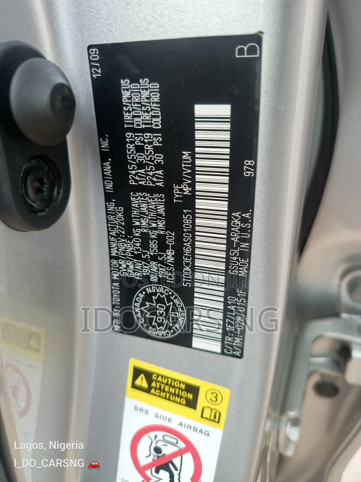 Toyota Highlander Limited 2010 Silver