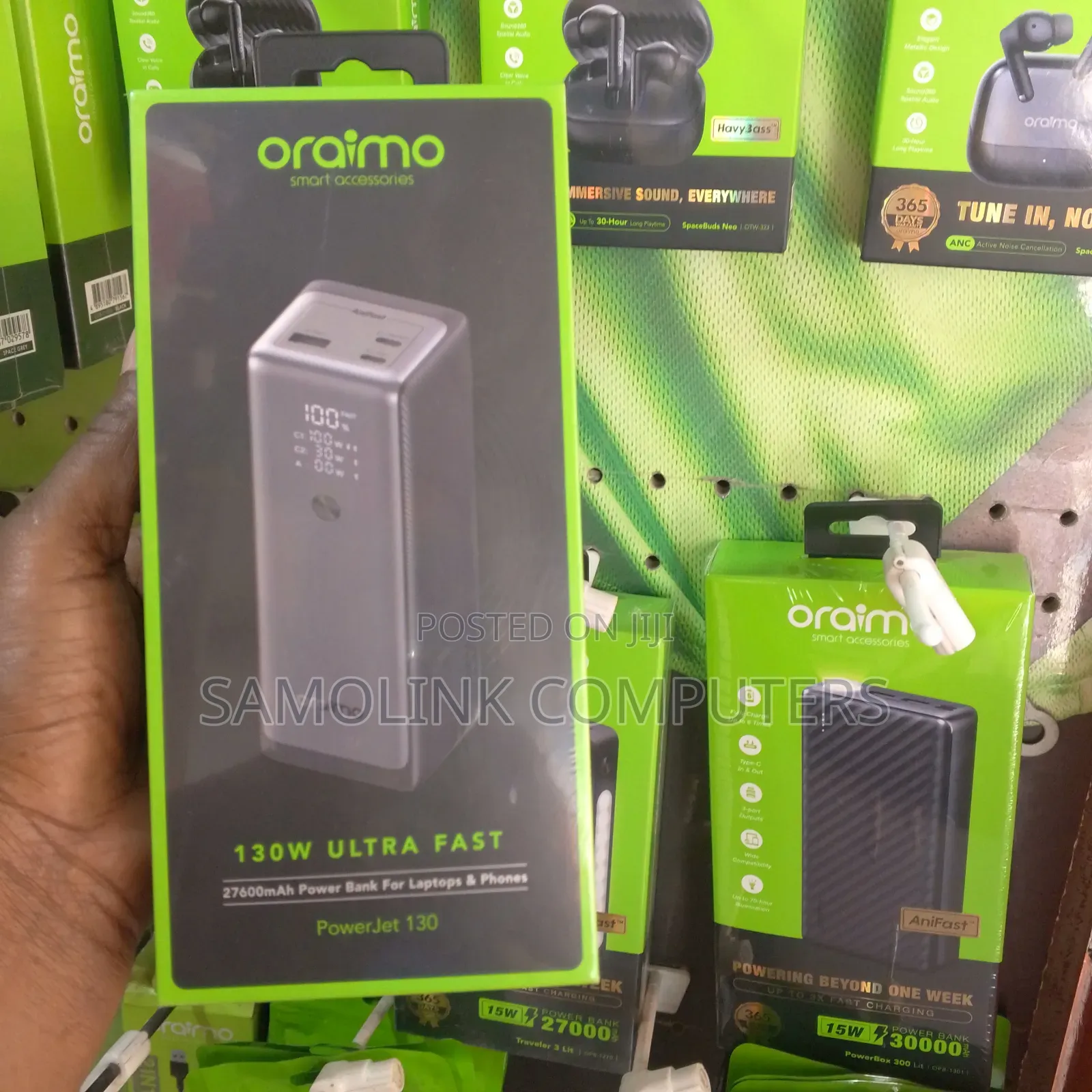 Oraimo 130w Ultra Fast 27600mah Laptop Power Bank