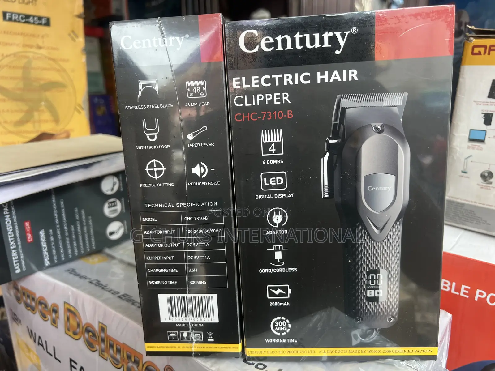 Century Electric Hair Clipper CHC-7310-B