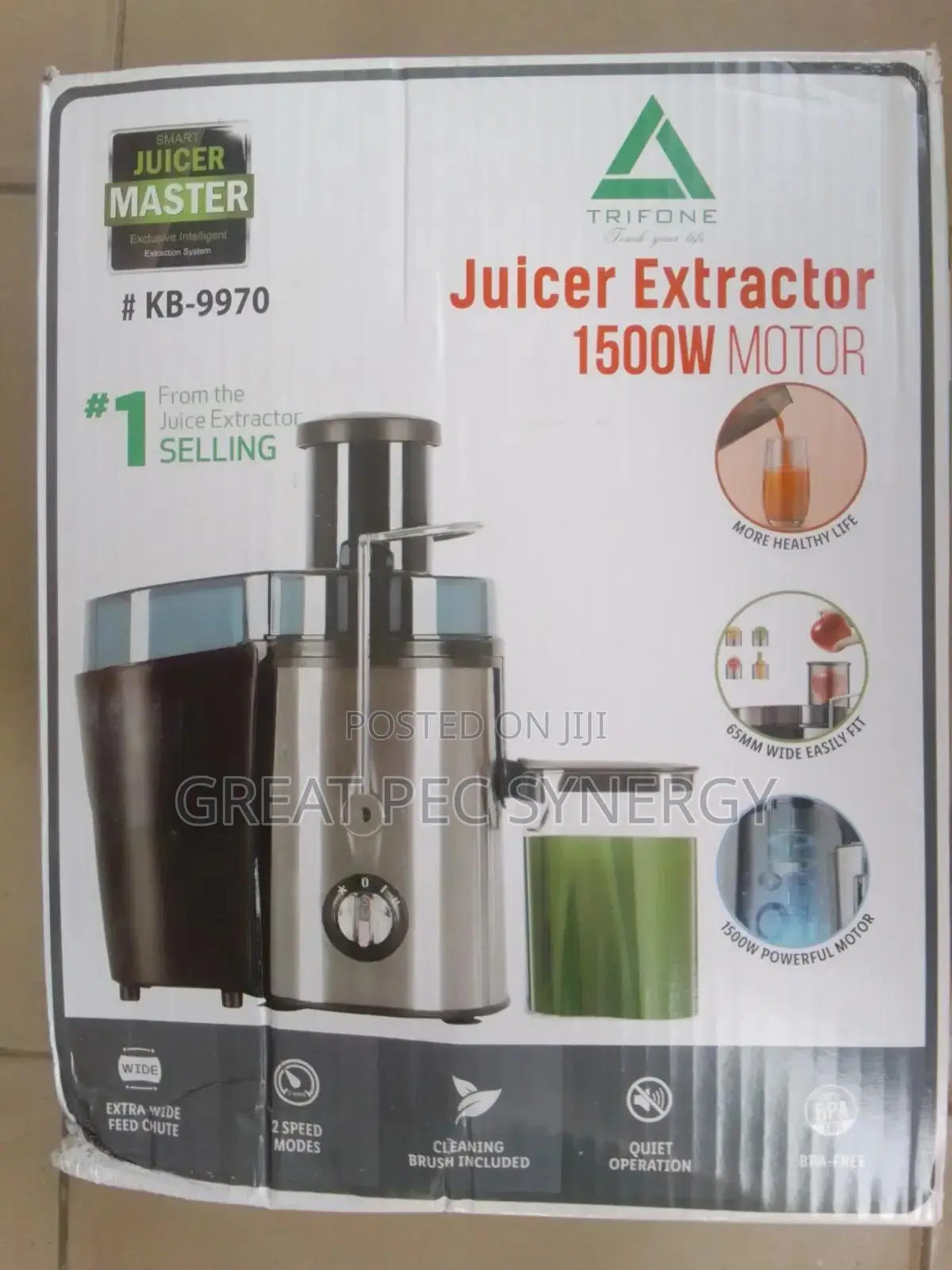 Trifone Juicer Extractor 1500w Motor