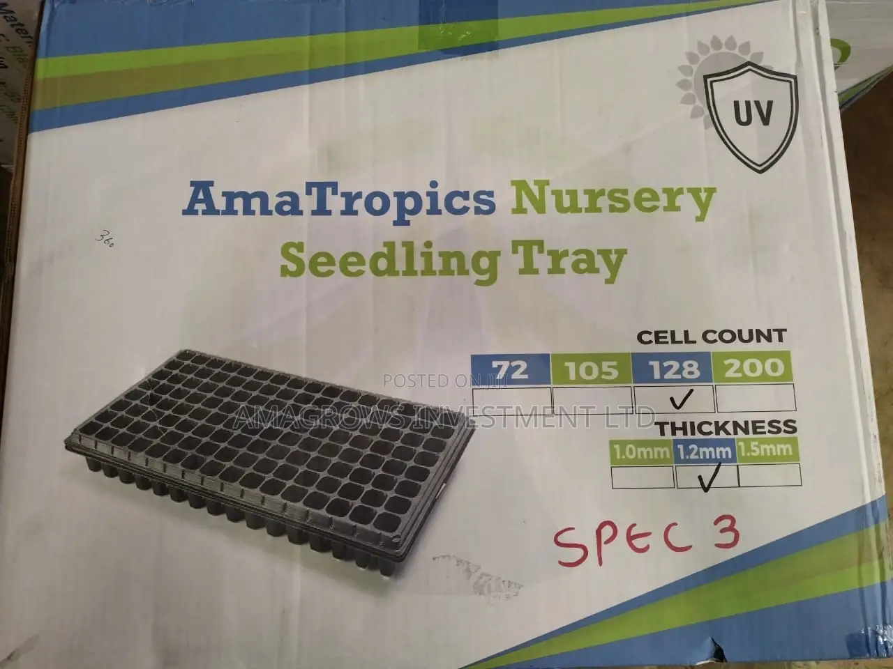 Amatropics Nursery Seedling Tray- 128 and 200 Cells