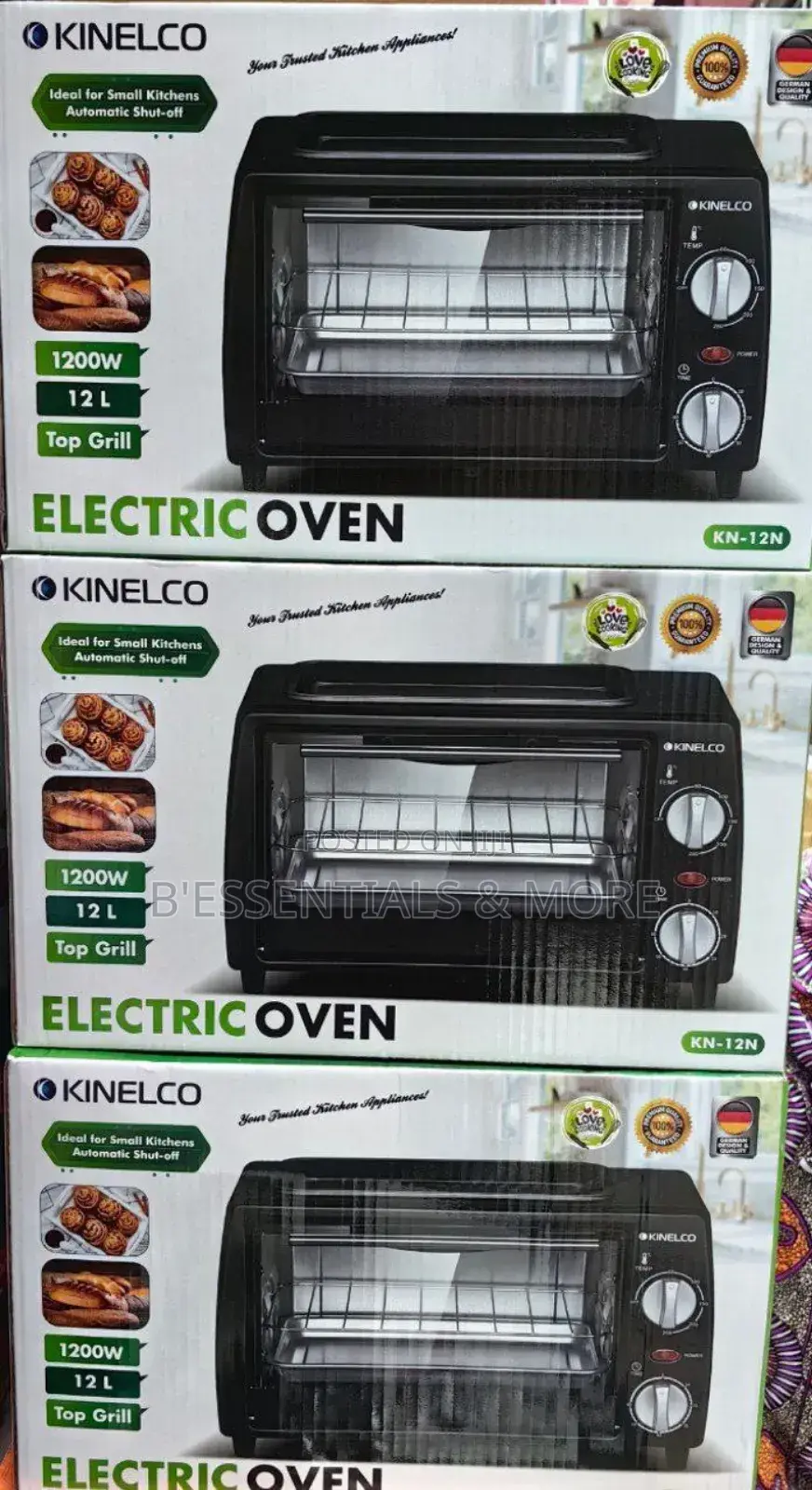 12 Litres Kinelco Oven With Top Grill