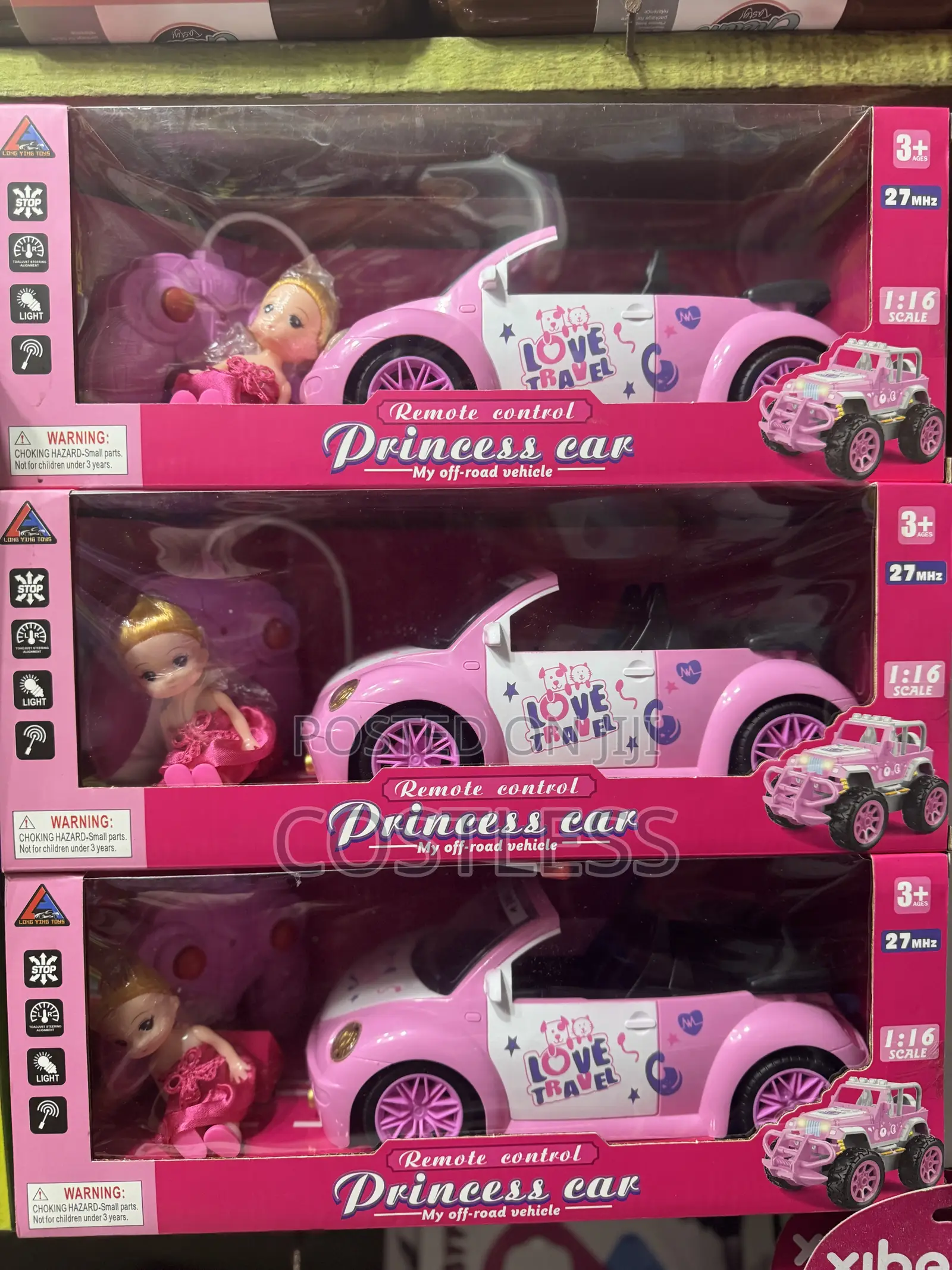 Princess Doll Toy Car