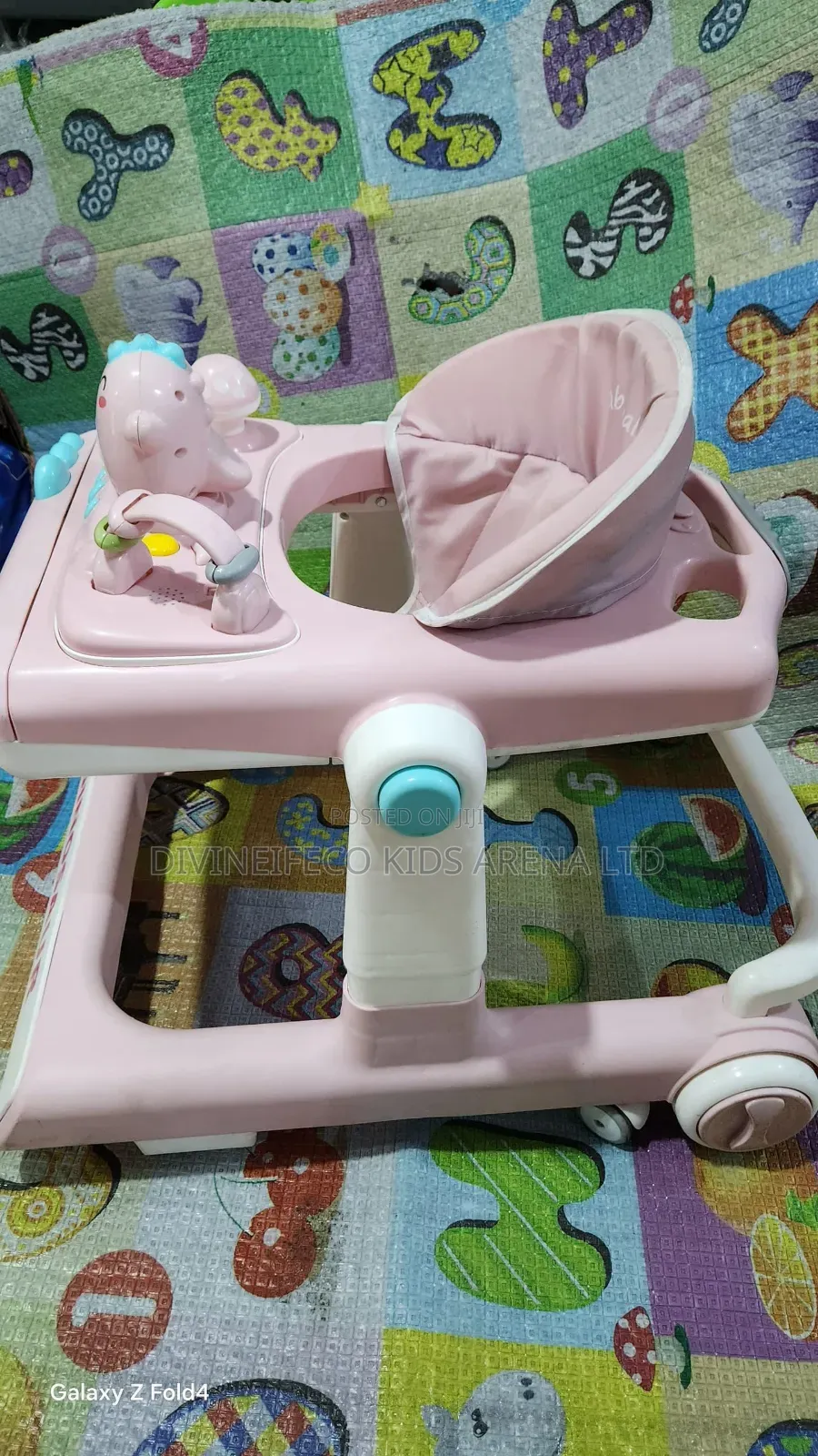 3 in 1 Dinosaur Baby Walker With Music, Lights Play Tray