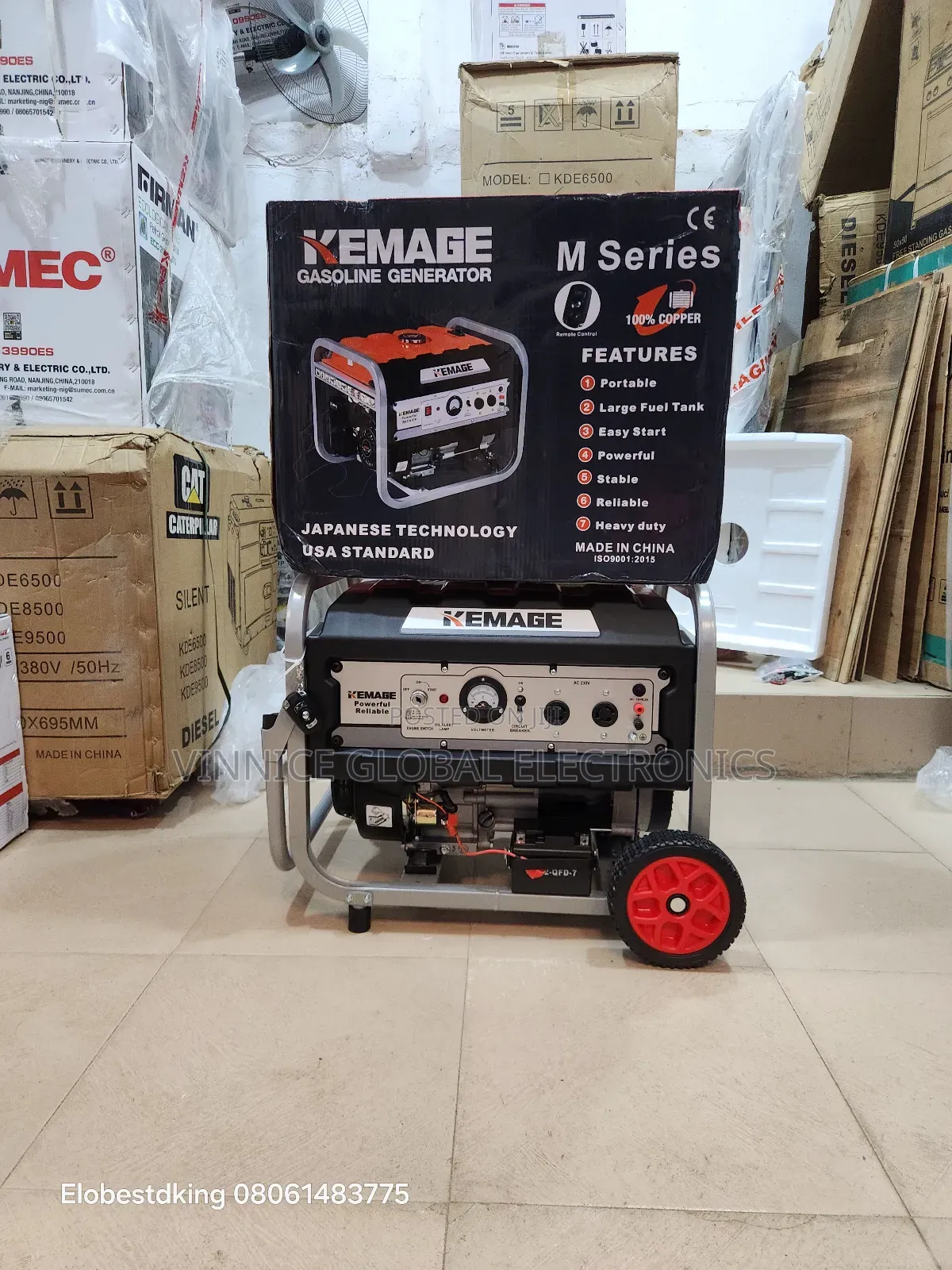 5kva Generator 100% Pure Copper Coil With Remote Control