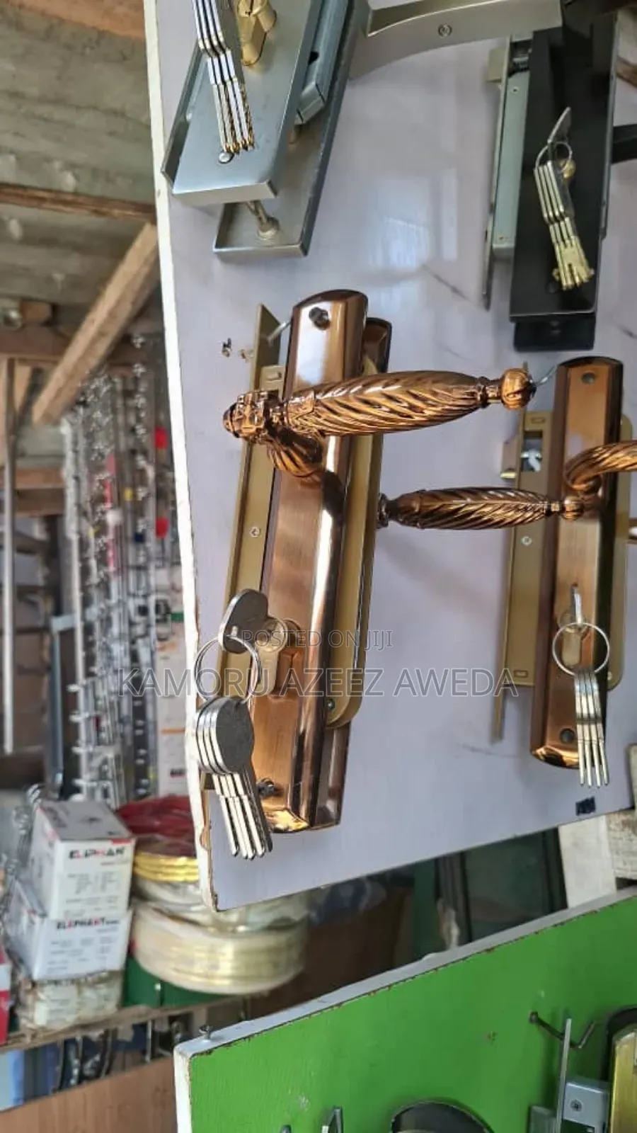 Icsa Key for Meter and Wooding Door With Brass Cylinder