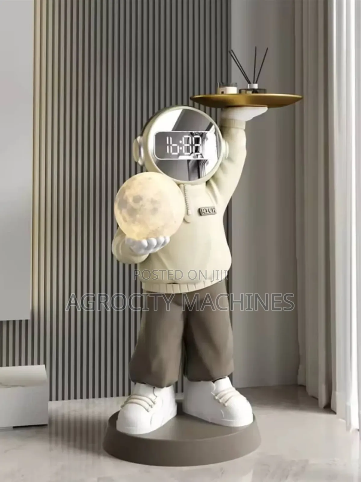 Modern Astronaut Moon Statue Floor Lamp.