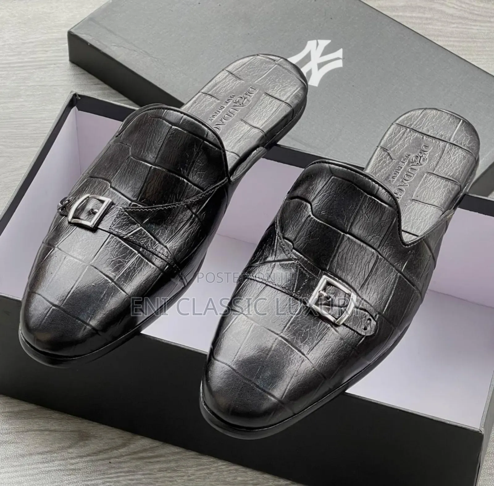 Pure Quality Luxury Men's Half Shoes Gucci 100% Leather Well Branded