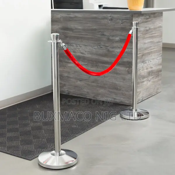 Stanshion Pole Barrier With Rope (2pcs Poles)
