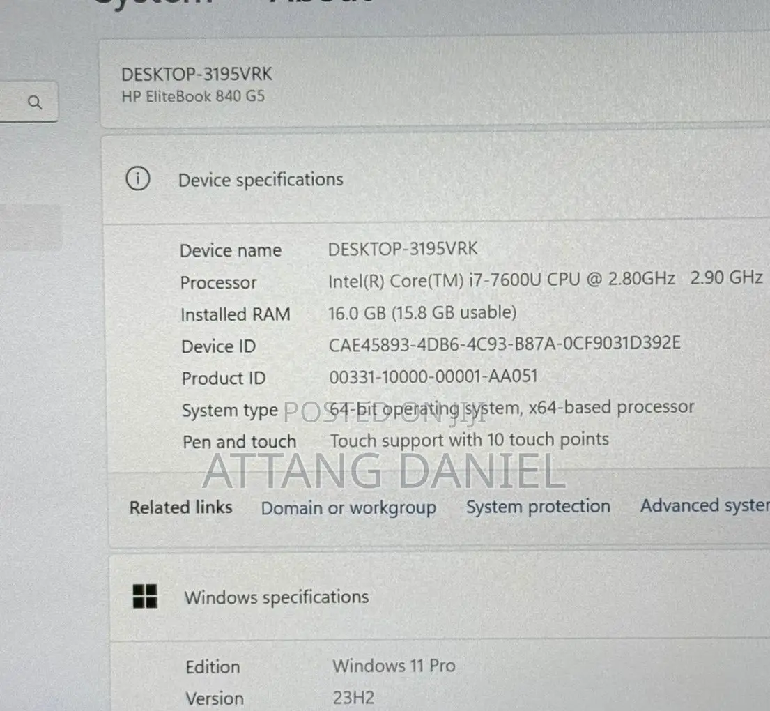 Laptop HP EliteBook 840 G5 16GB Intel Core i7 SSD 256GB