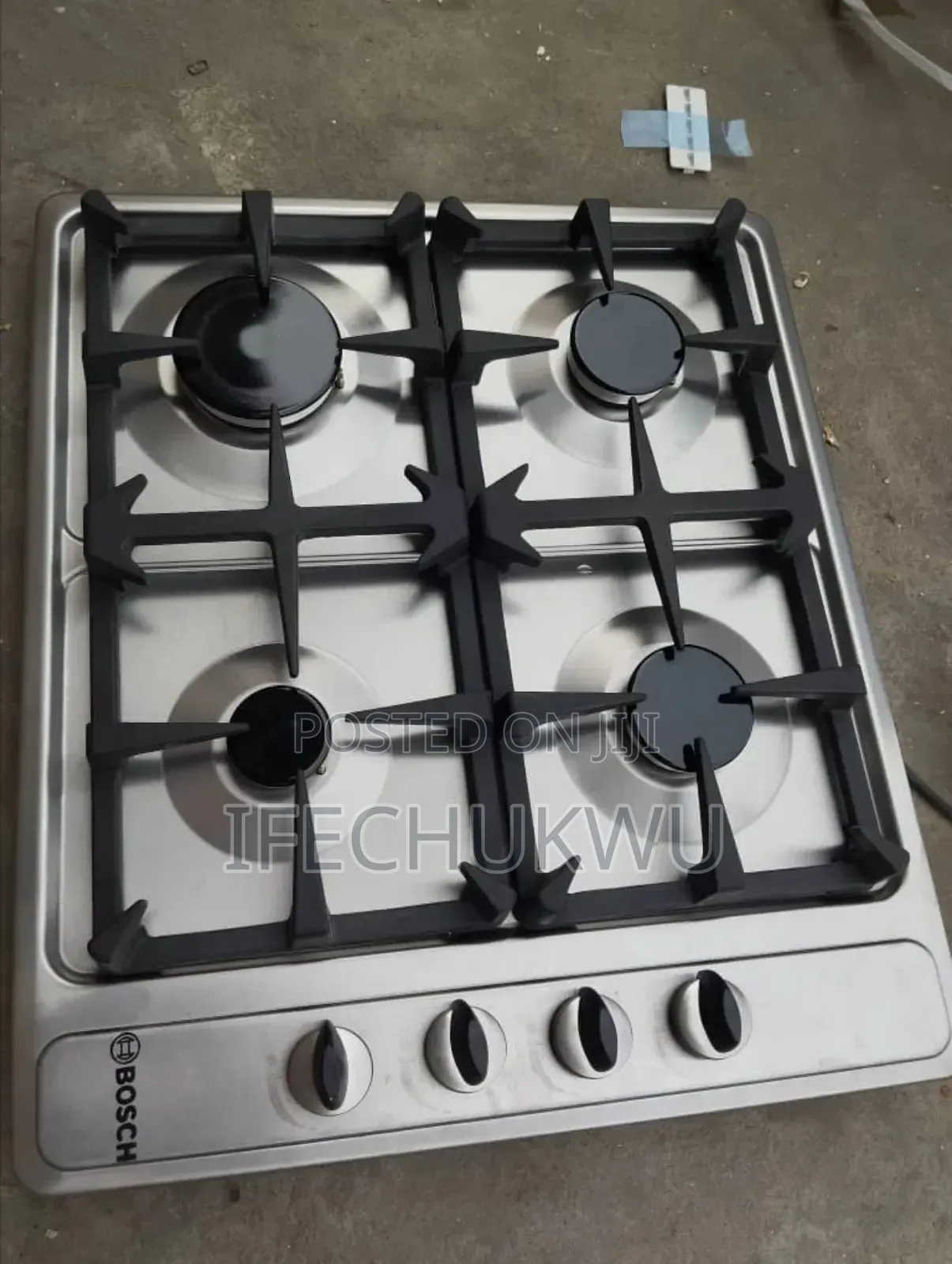 Original Bosch 60x60cm Silver Colour Inbuilt Automatic Gas Cooker