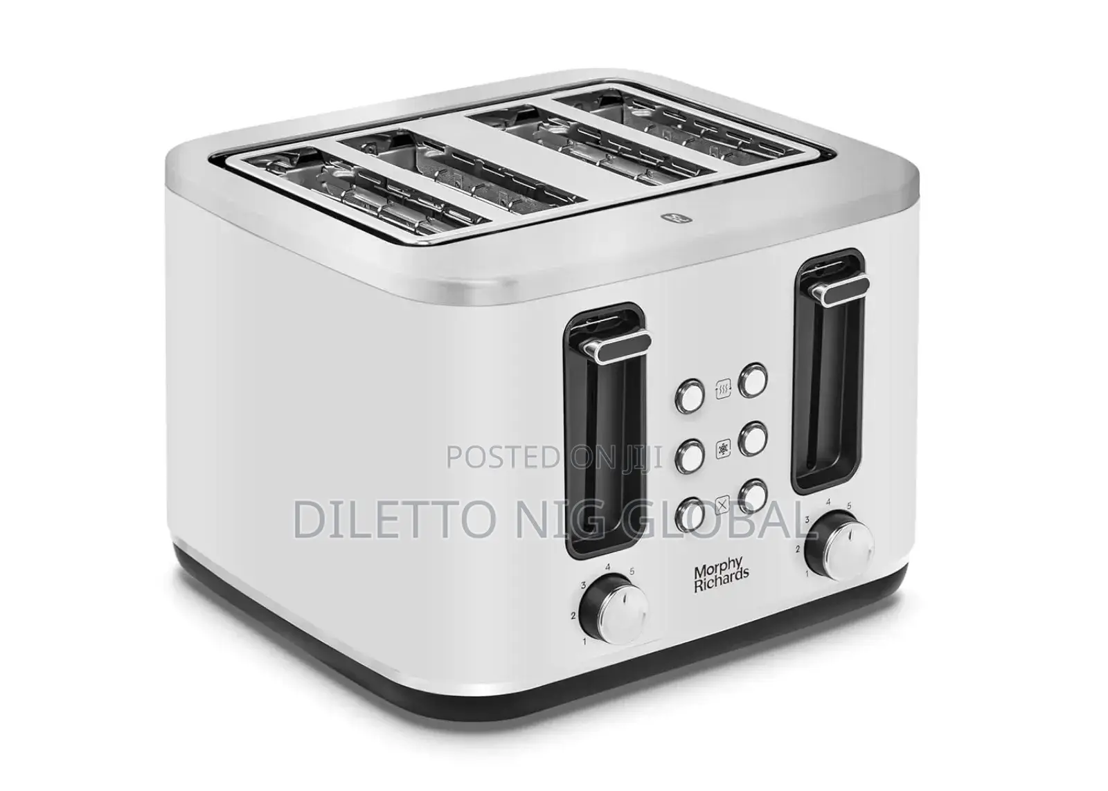 Morphy Richards 4 Slice Toaster, Browning Controls, Reheat, Defrost