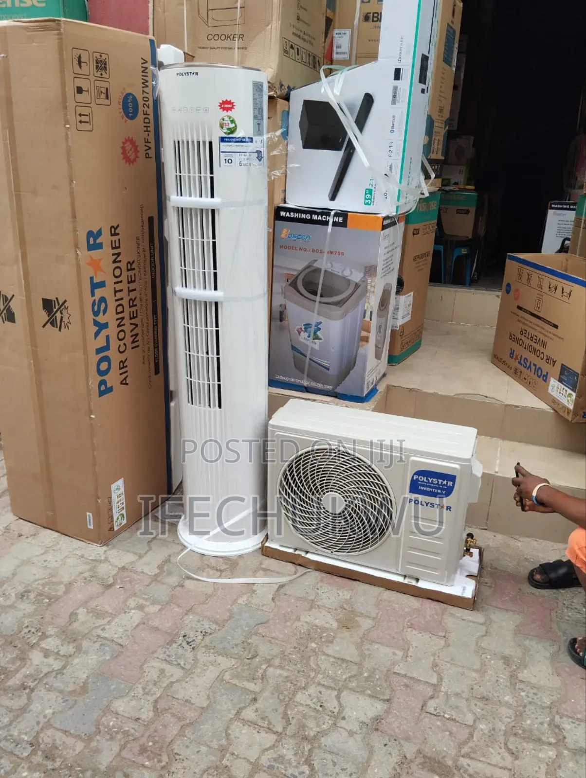Original Polystar Latest Model 3 Hp Inverter Standing Air Conditioner