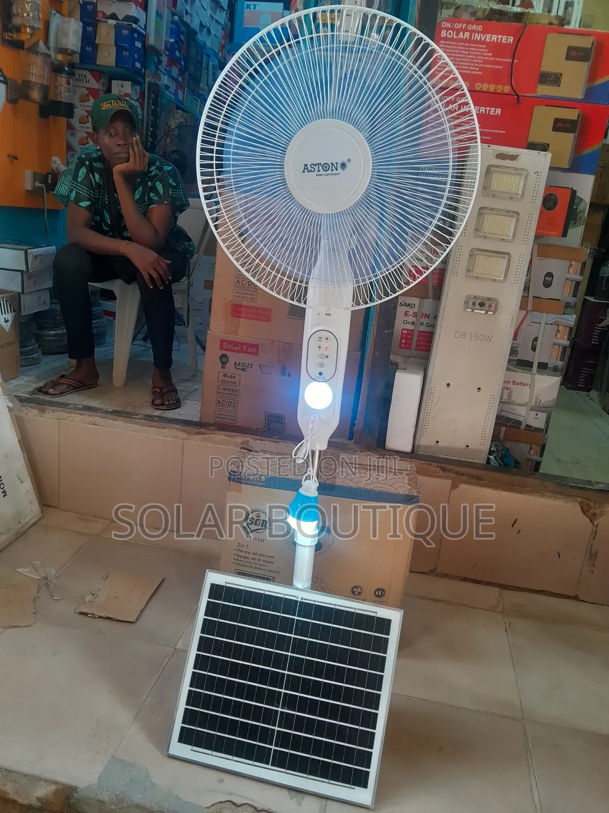 16 Inches Solar Fan