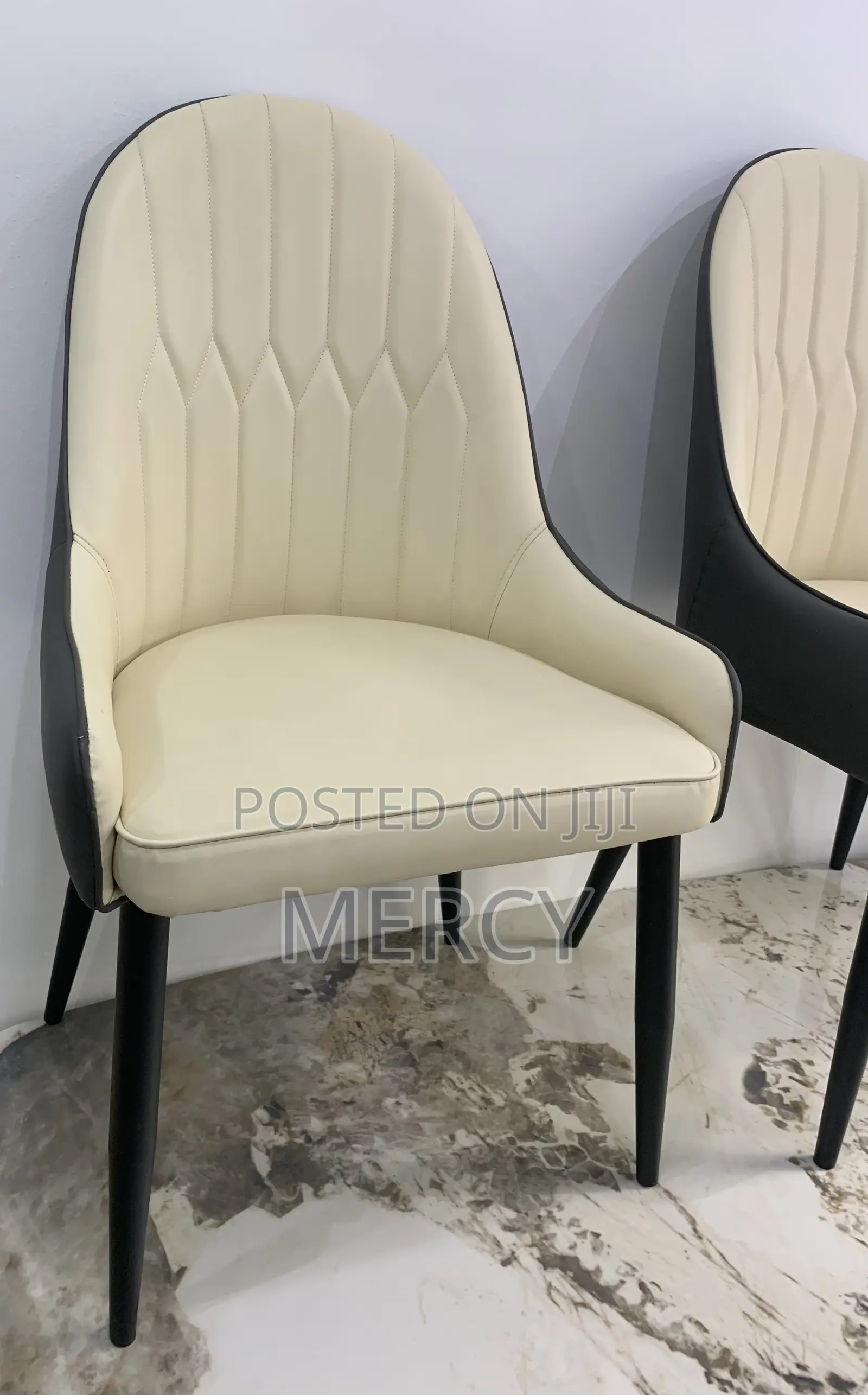 Durable Dining Chair With Iron Legs