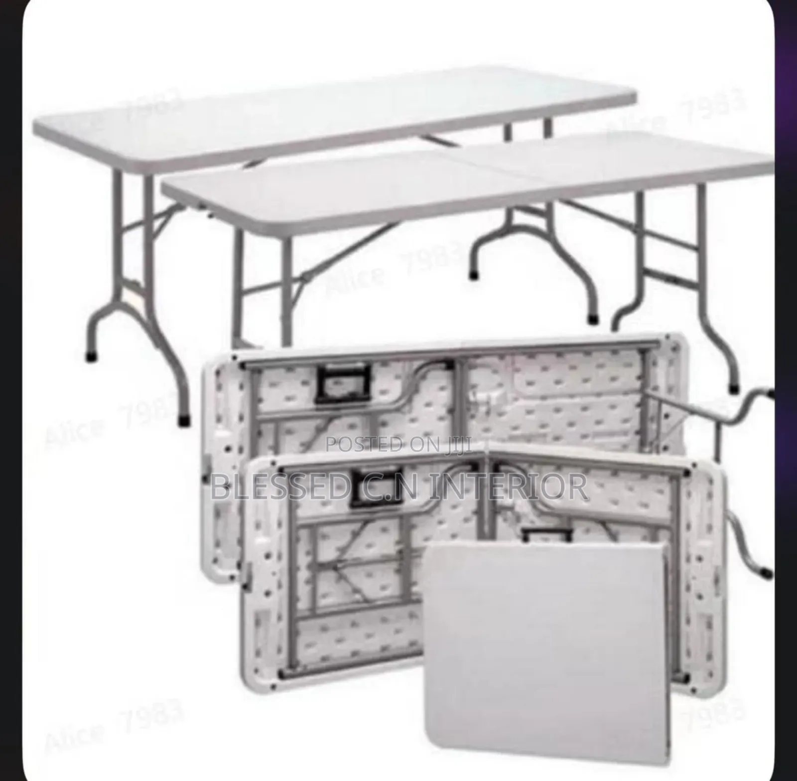 Excellent Strong Foldable Rectangle Table