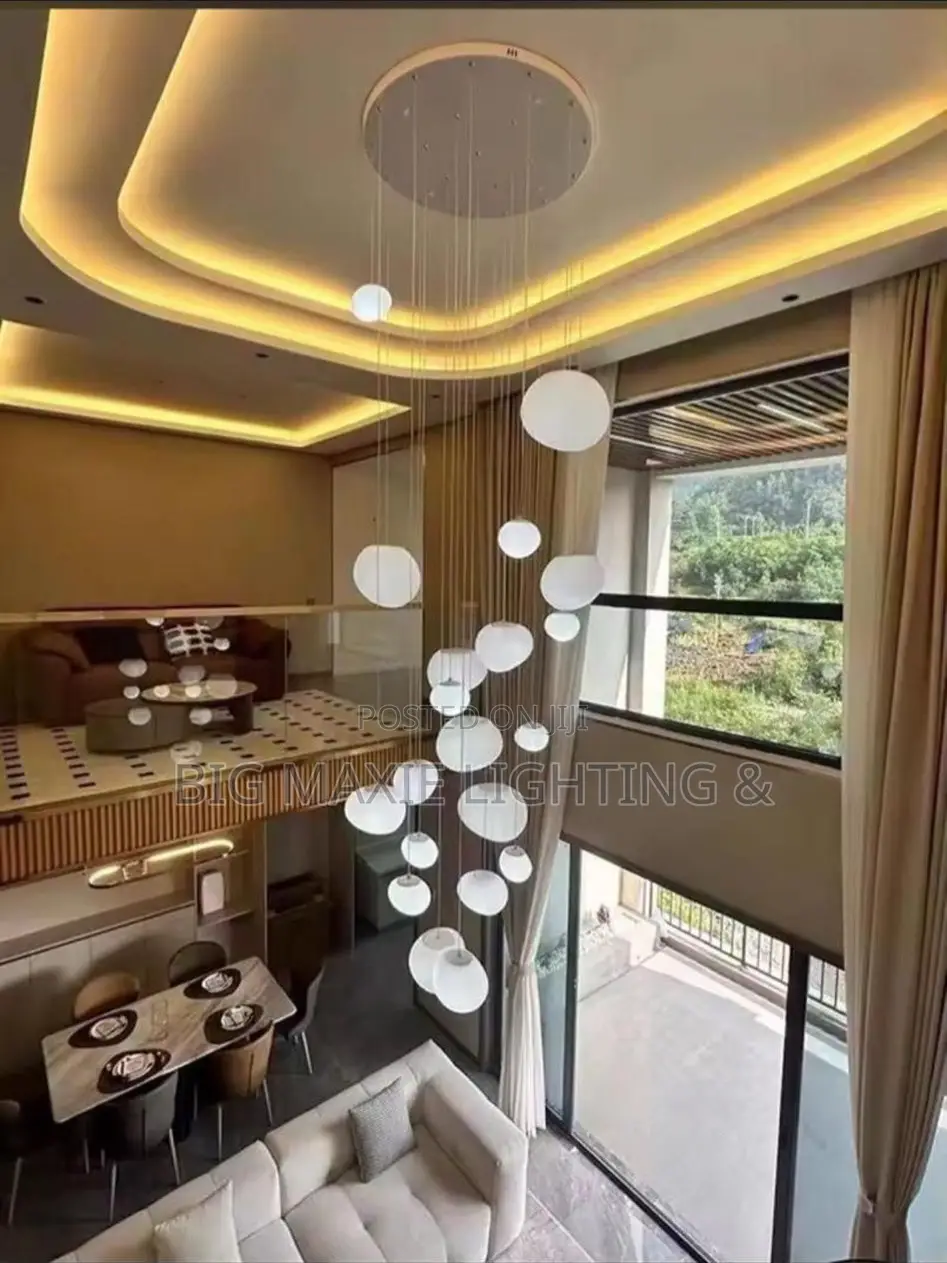 Luxury High Ceiling Dropping Chandelier Lamp