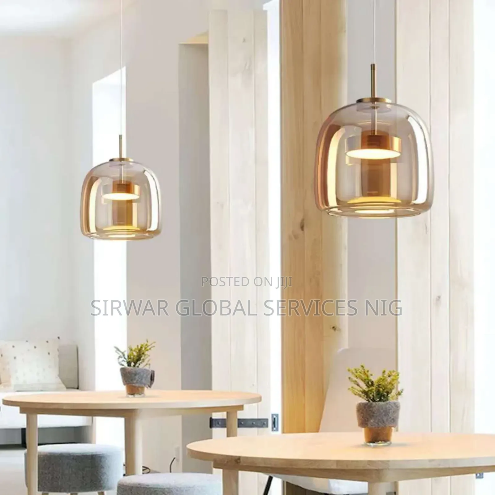 Dinning Room Dropping Chandelier Amber Gold