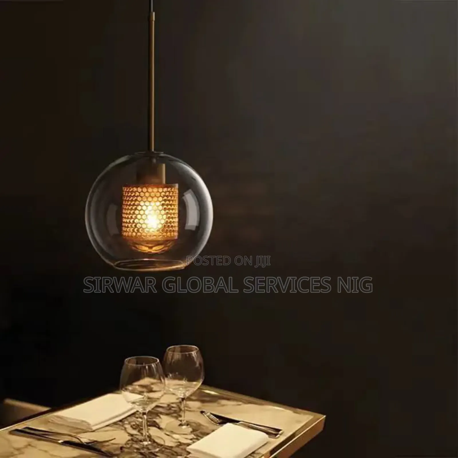 Single Glass Drop Light for Dinning