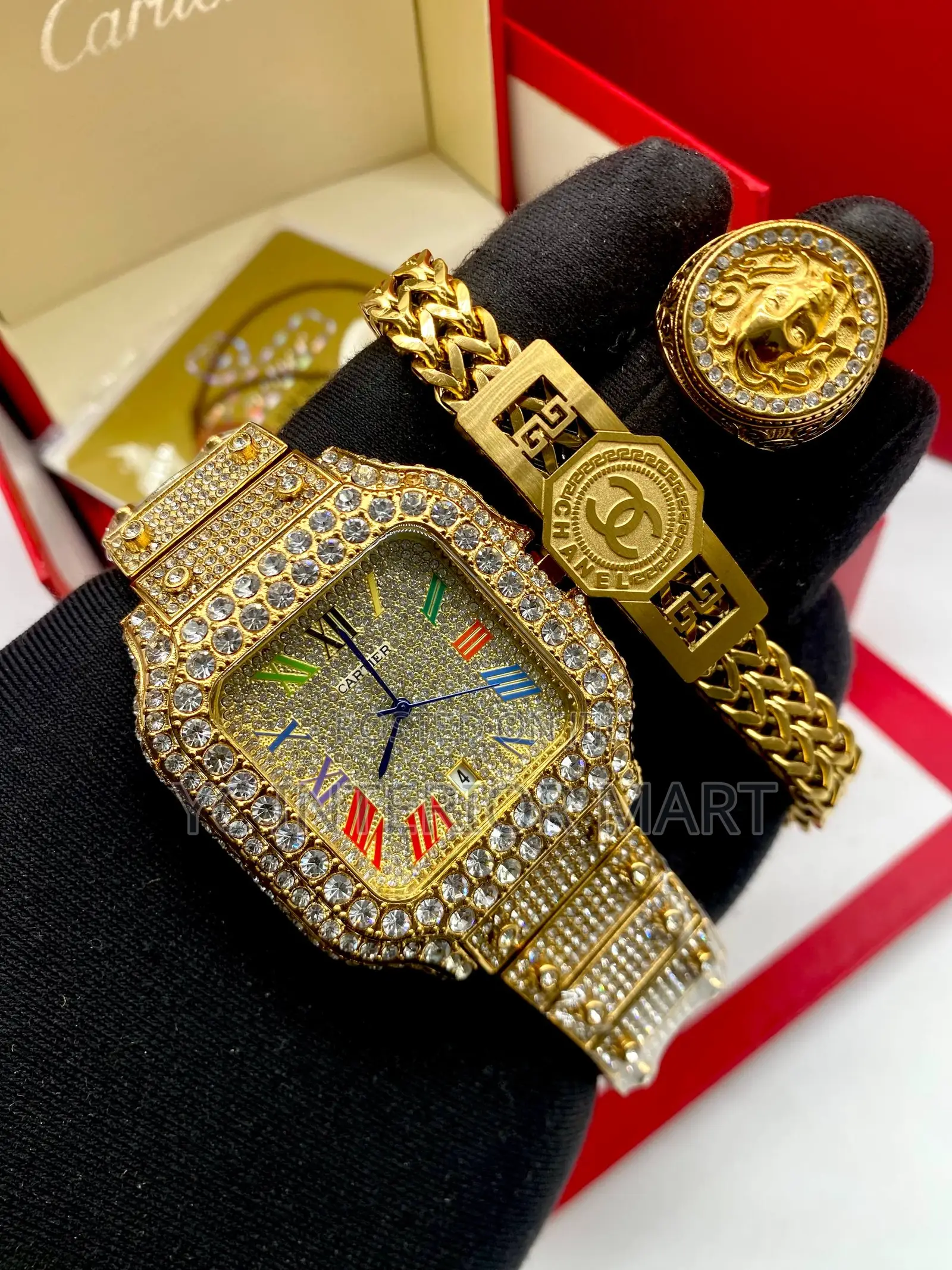 Cartier Watch, Bracelet and Ring