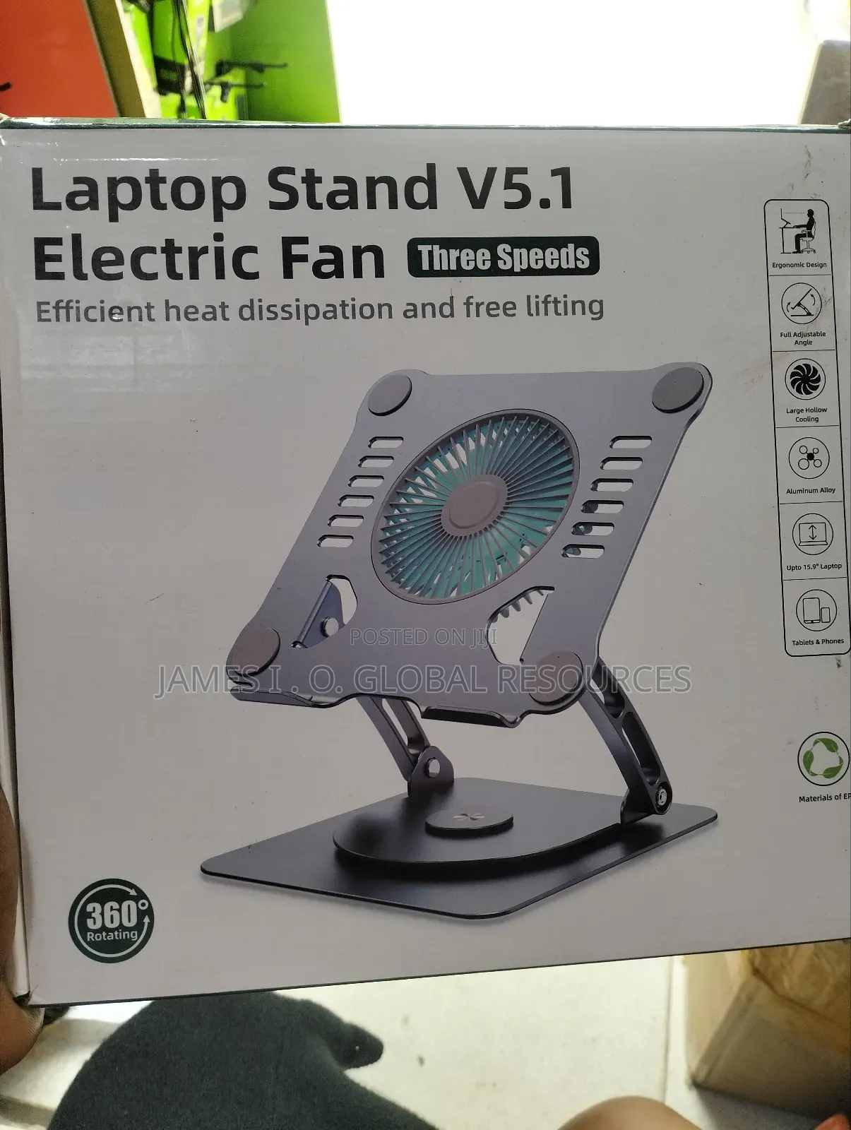 Laptop Stand v 5.1 Electric Fan