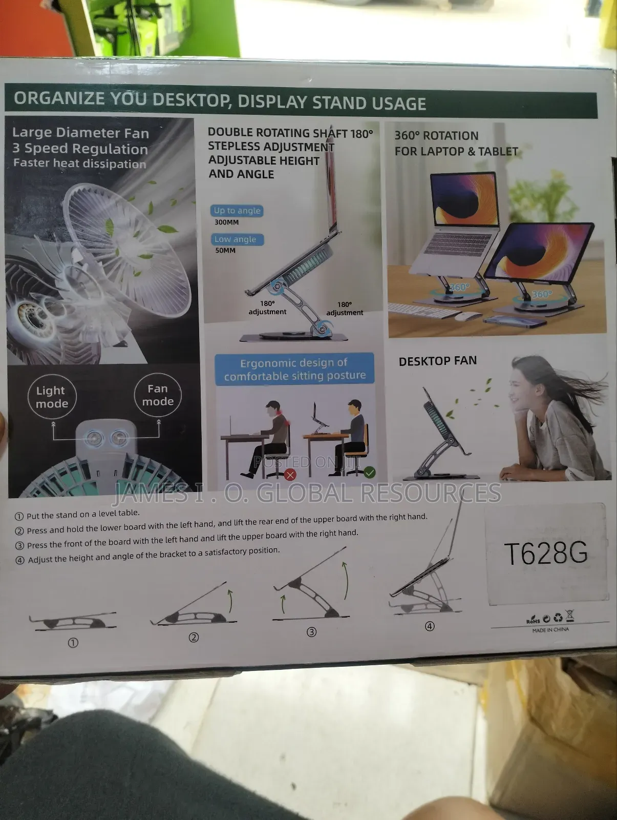 Laptop Stand v 5.1 Electric Fan
