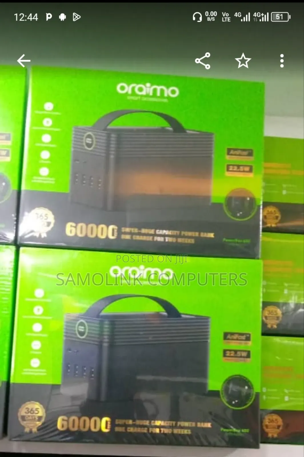 Oraimo 60,000mah Power Bank