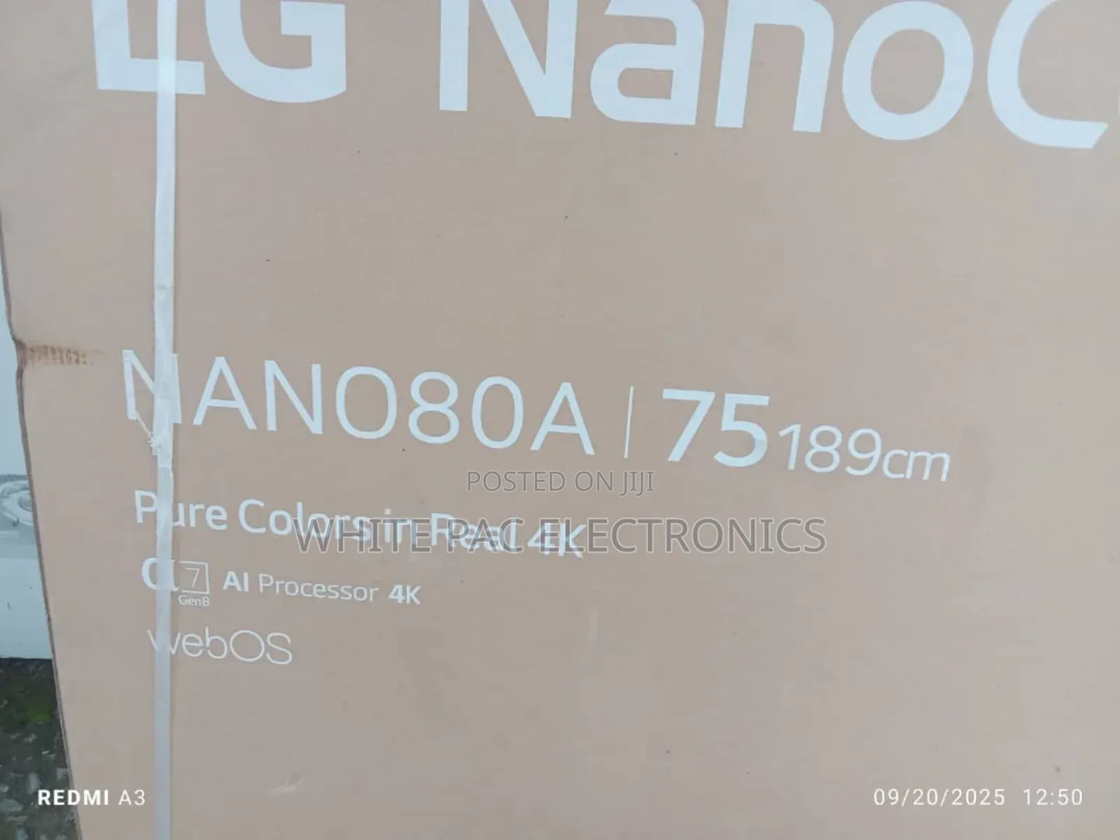 Lg Nanocell 75"Inch Ai 4k Smart Tv Ai Magic Remote Webos 75nano80a6a
